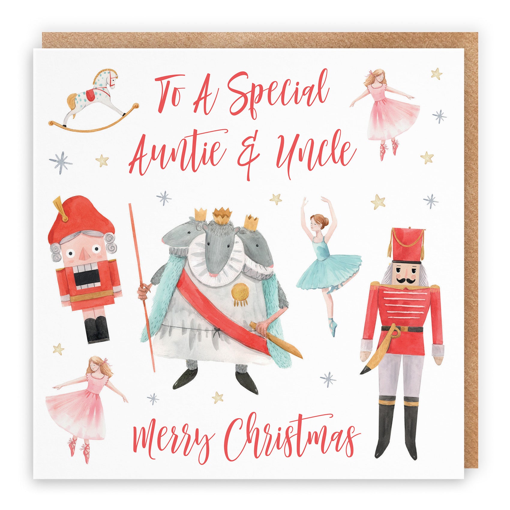 Auntie And Uncle Christmas Card Nutcracker - Default Title (TH02746)