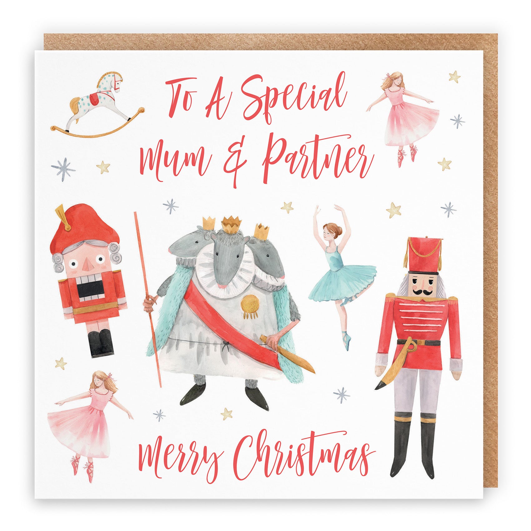 Mum And Partner Christmas Card Nutcracker - Default Title (TH02748)
