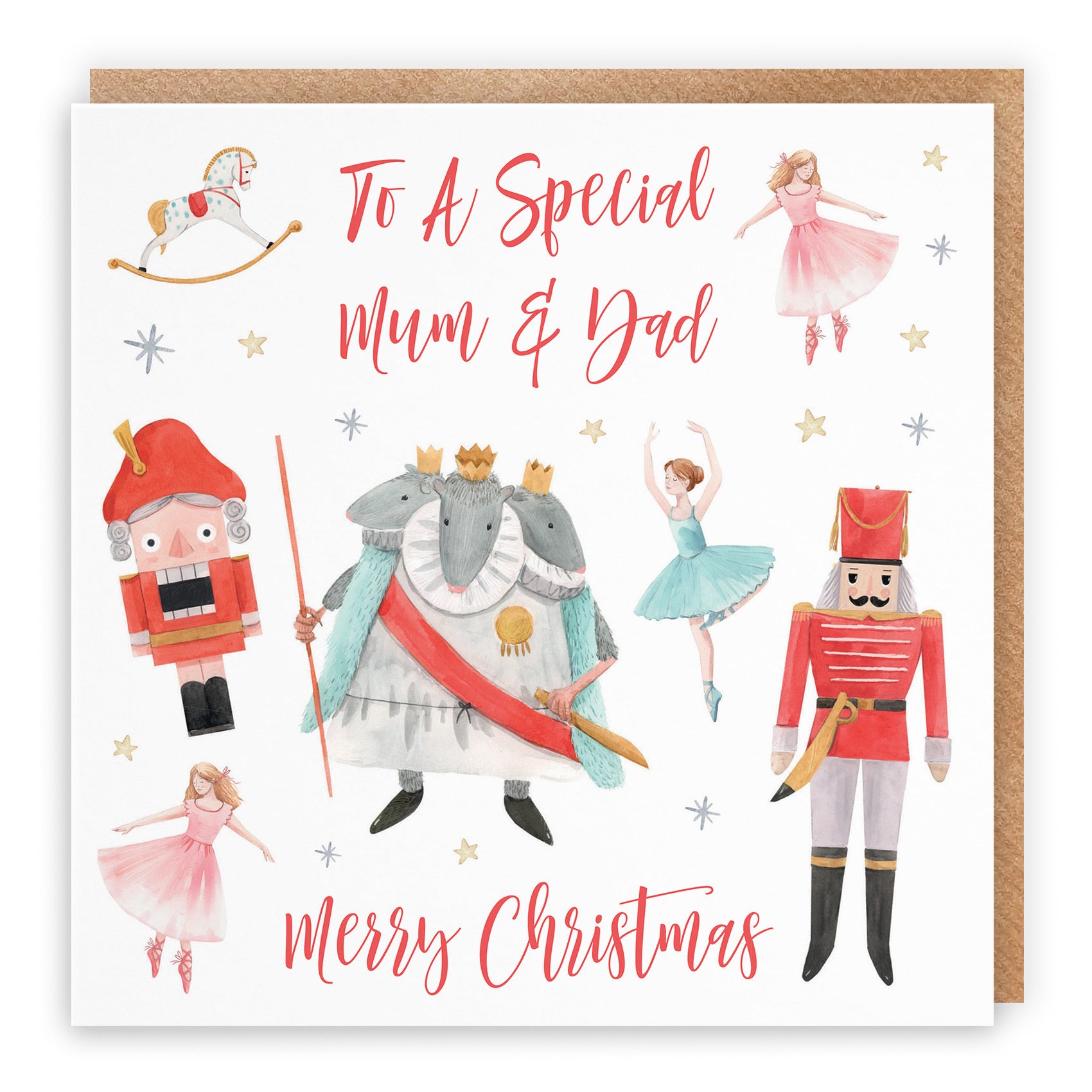 Mum And Dad Christmas Card Nutcracker - Default Title (TH02749)
