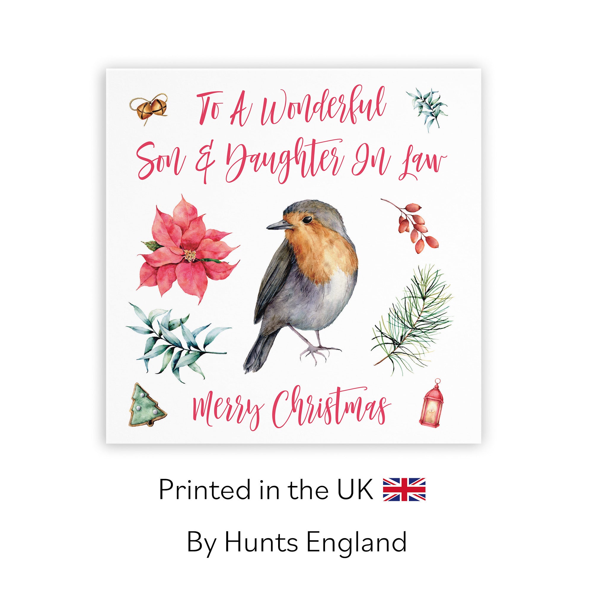 Son And Daughter In Law Christmas Card Festive - Default Title (TH02755)