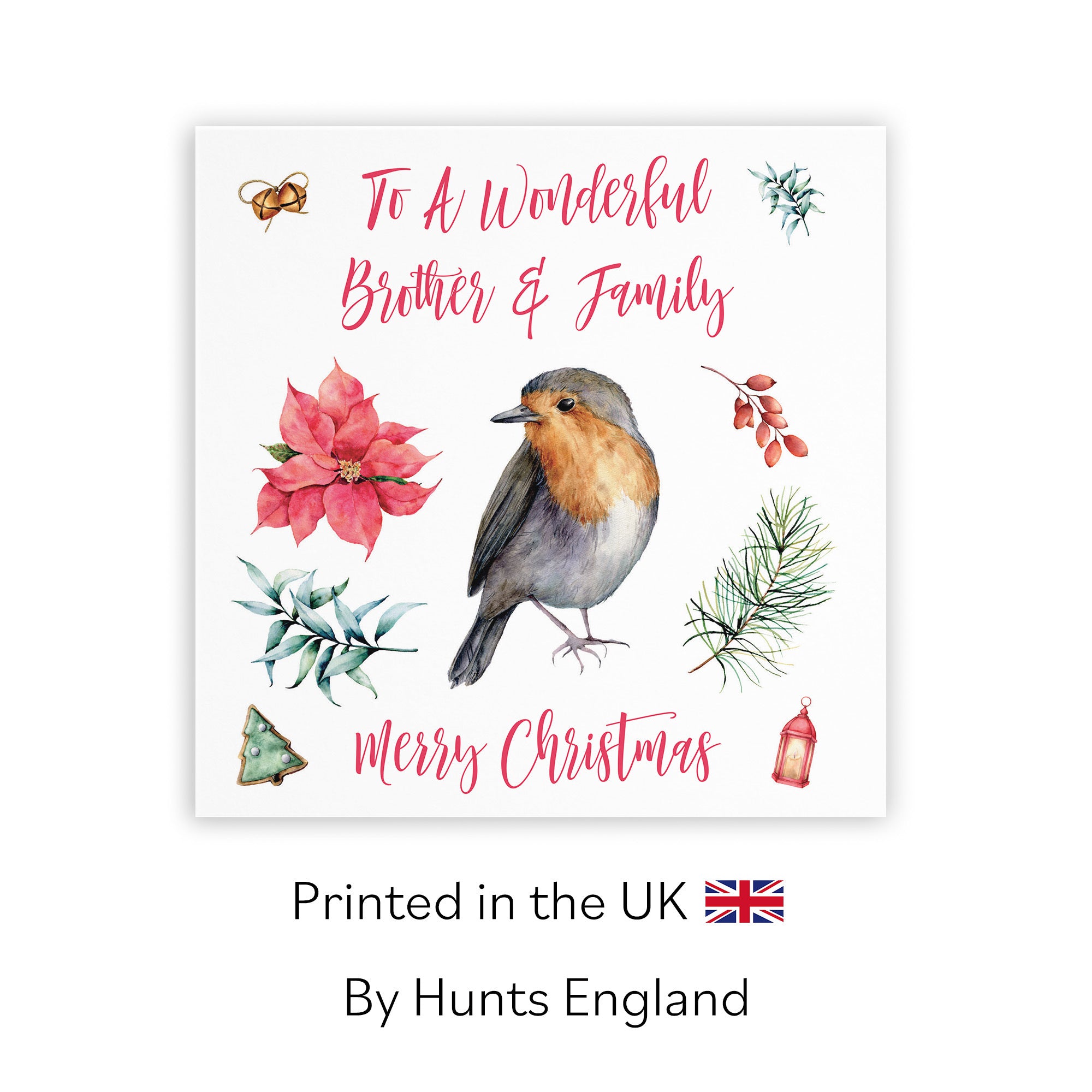Brother And Family Christmas Card Festive - Default Title (TH02758)