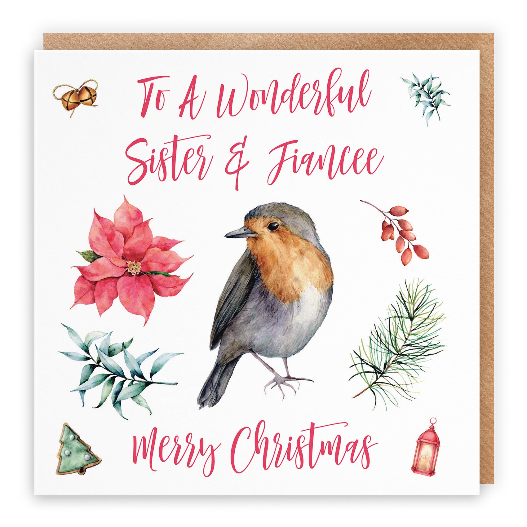 Sister And Fiancee Christmas Card Festive - Default Title (TH02764)