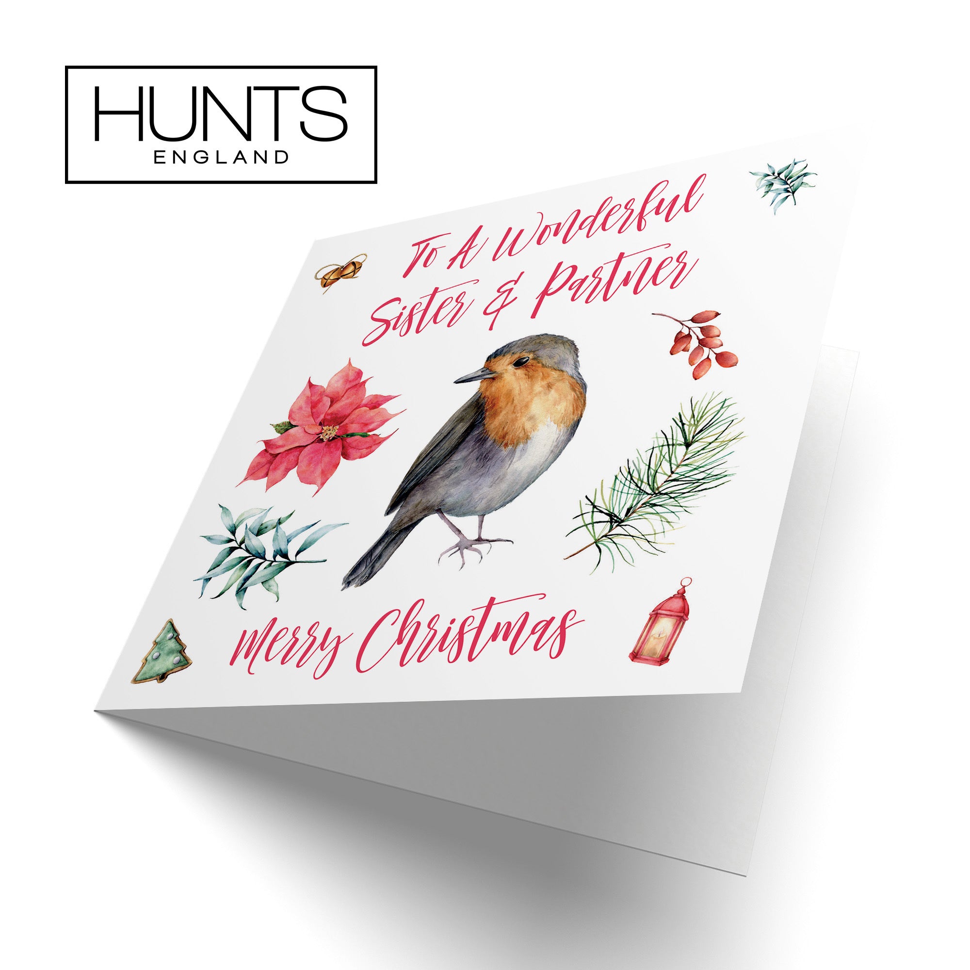 Sister And Partner Christmas Card Festive - Default Title (TH02765)