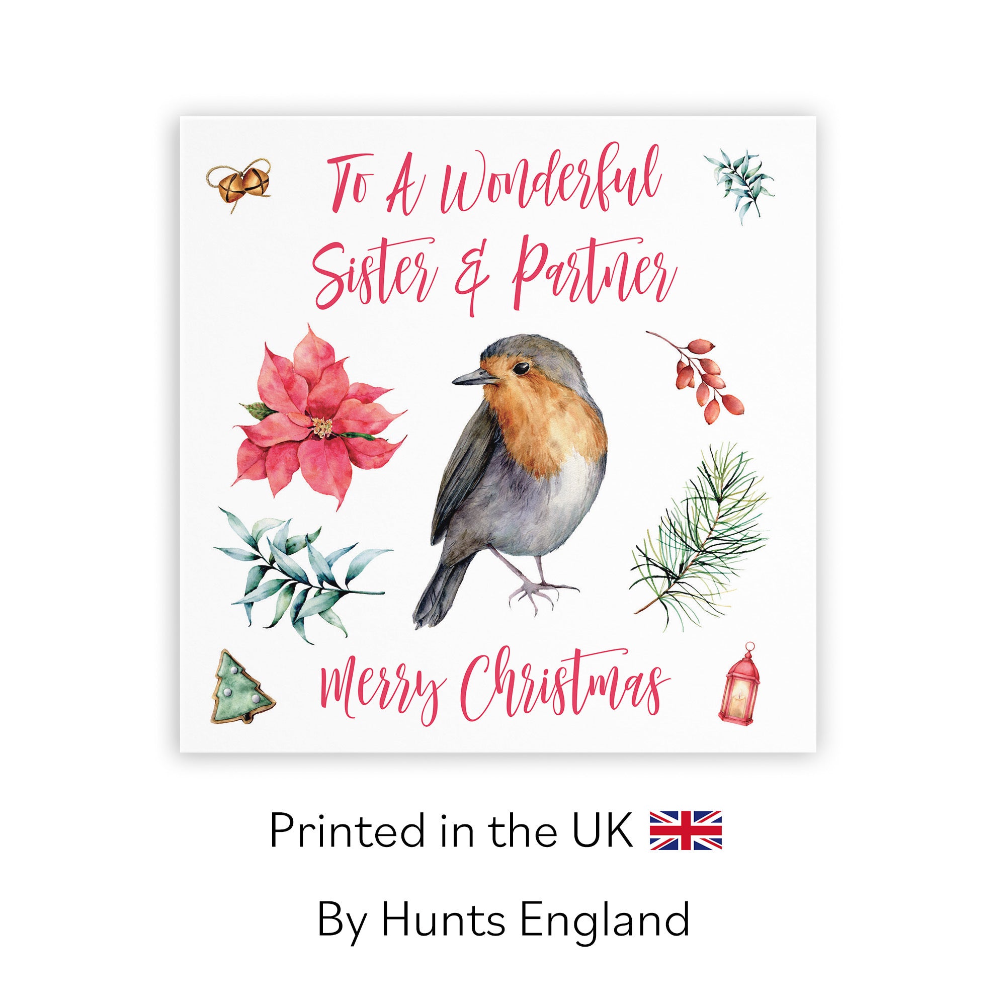 Sister And Partner Christmas Card Festive - Default Title (TH02765)