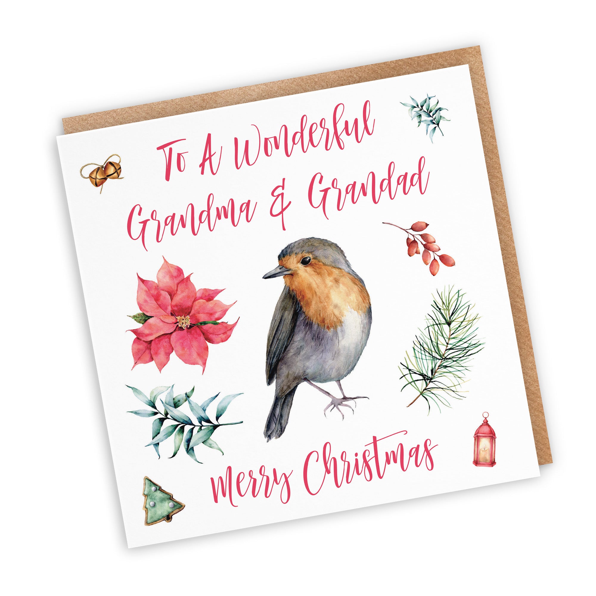 Grandma And Grandad Christmas Card Festive - Default Title (TH02768)
