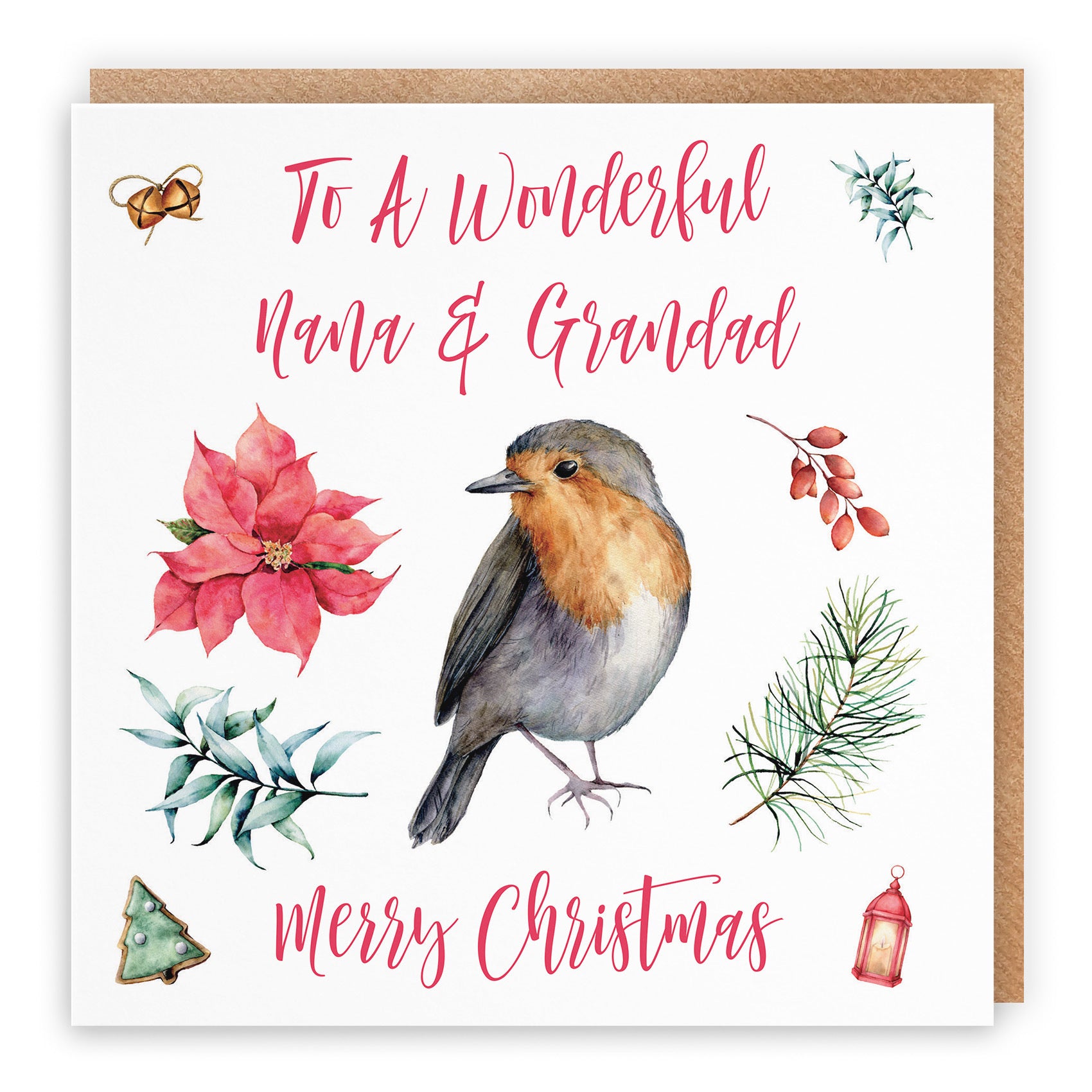 Nana And Grandad Christmas Card Festive - Default Title (TH02773)