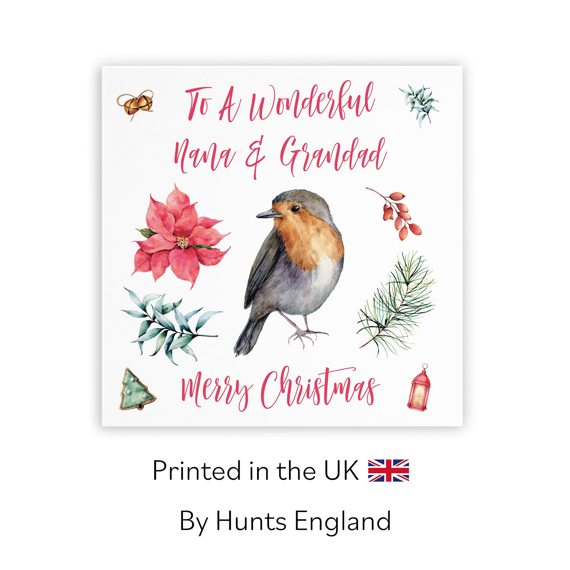 Nana And Grandad Christmas Card Festive - Default Title (TH02773)