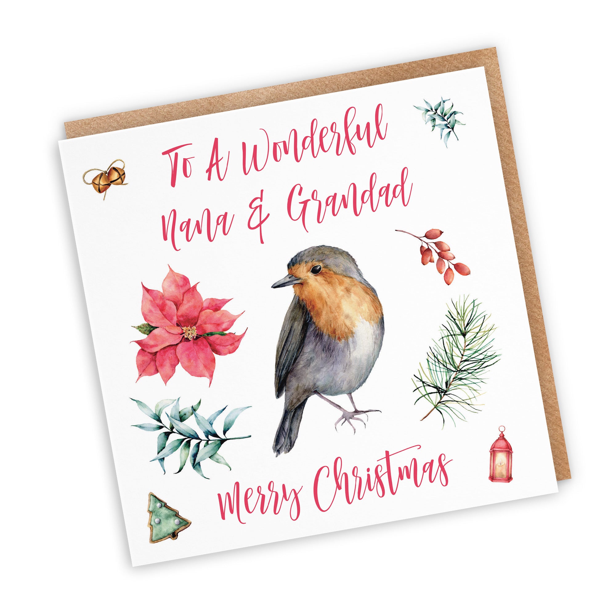 Nana And Grandad Christmas Card Festive - Default Title (TH02773)