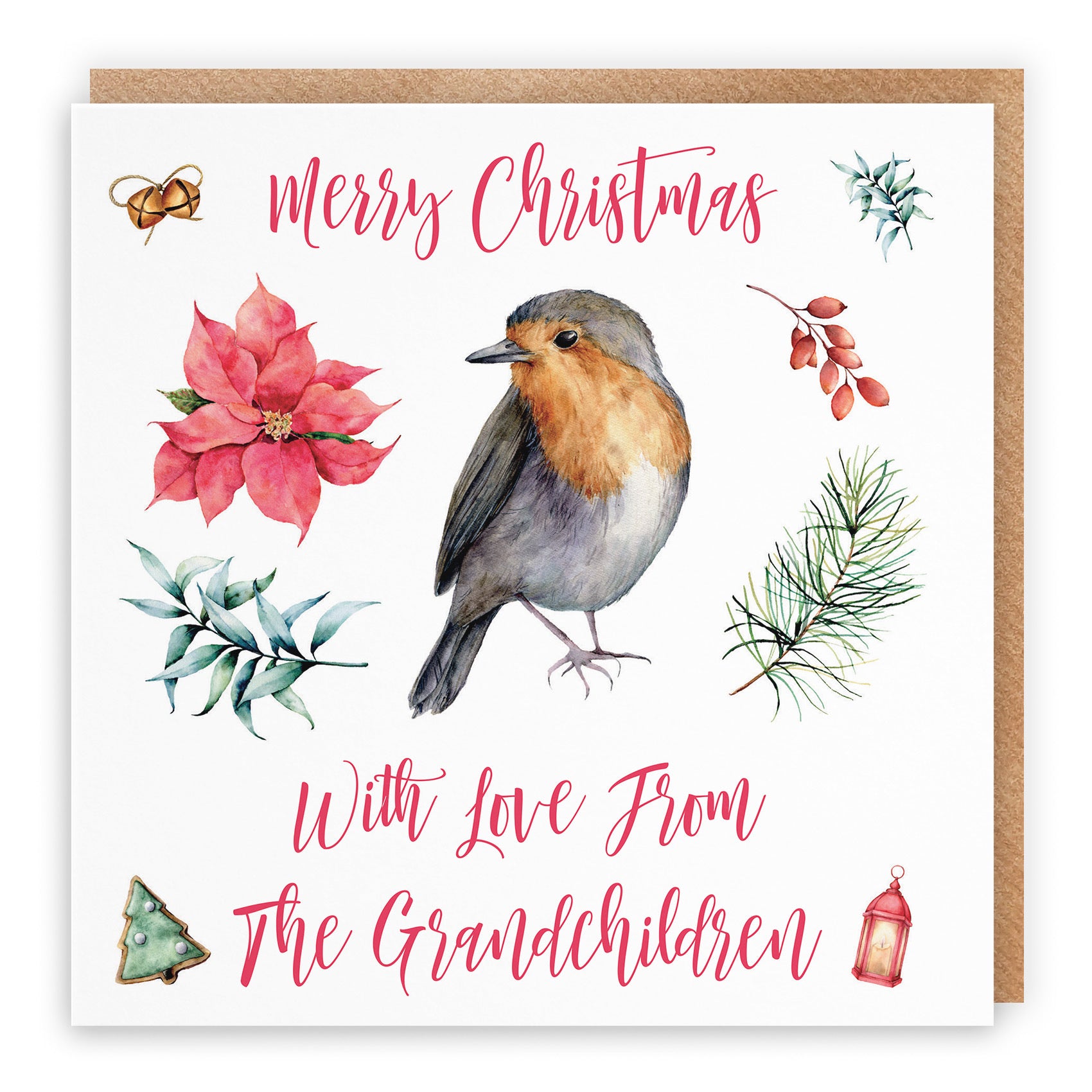From Grandchildren Christmas Card Festive - Default Title (TH02774)