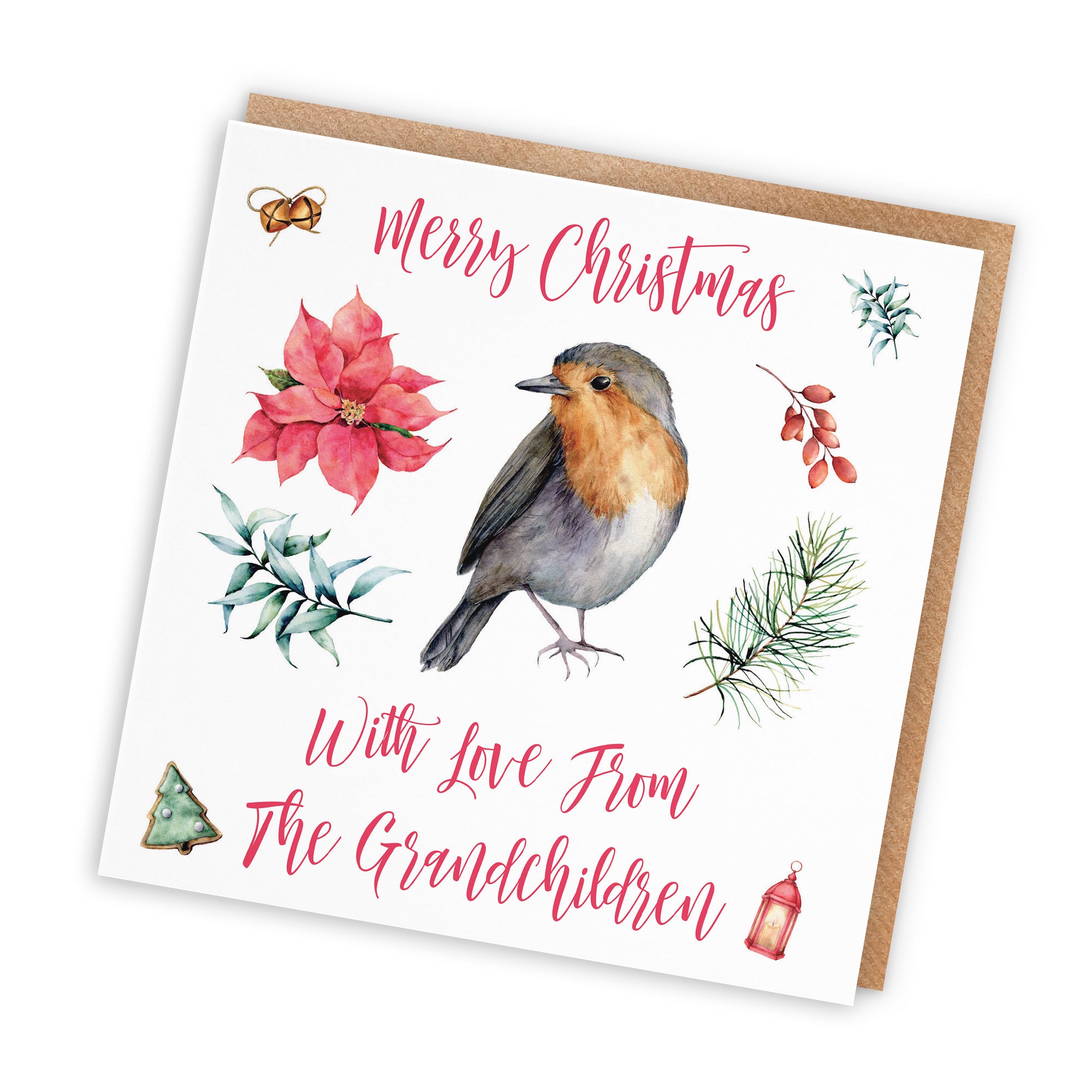 From Grandchildren Christmas Card Festive - Default Title (TH02774)