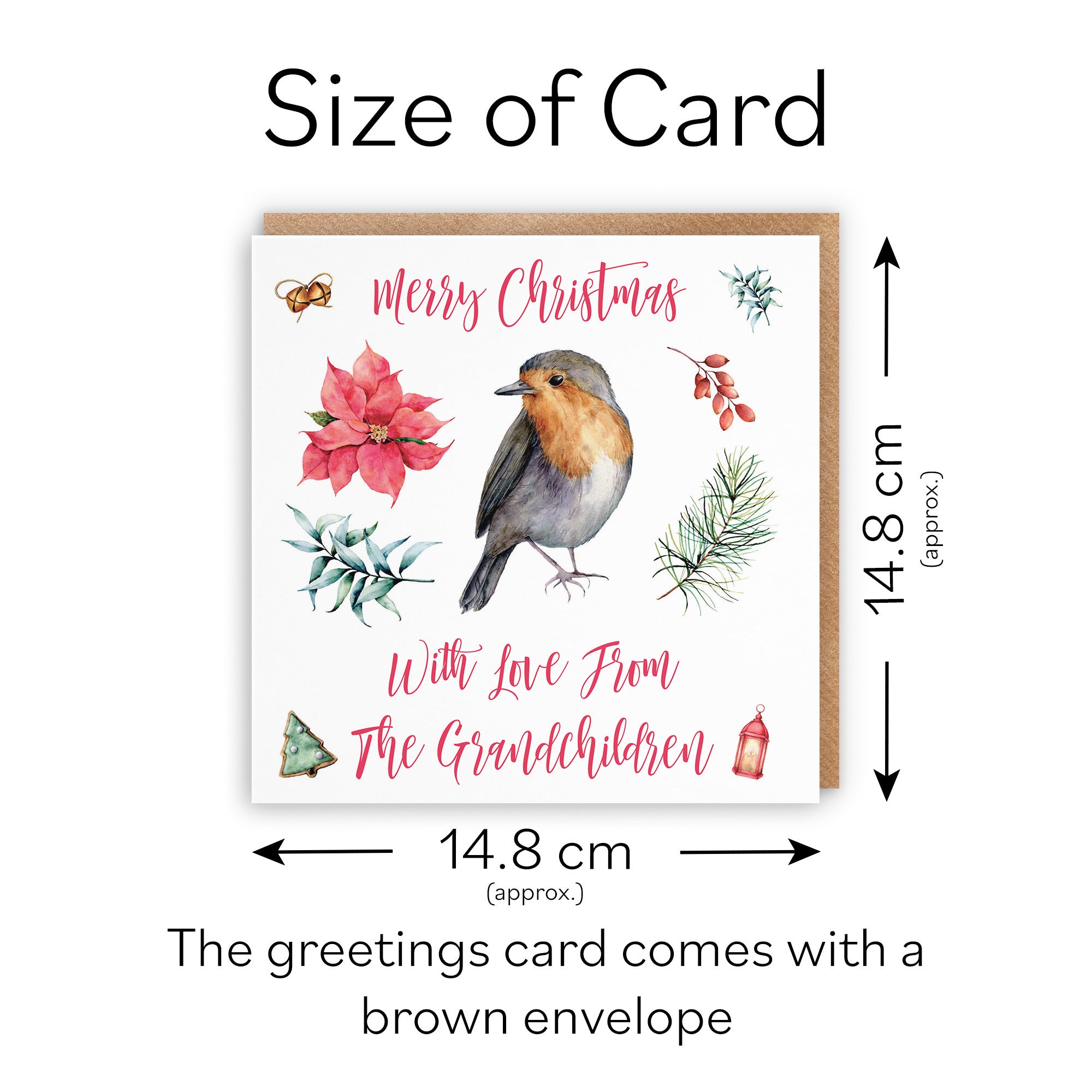 From Grandchildren Christmas Card Festive - Default Title (TH02774)