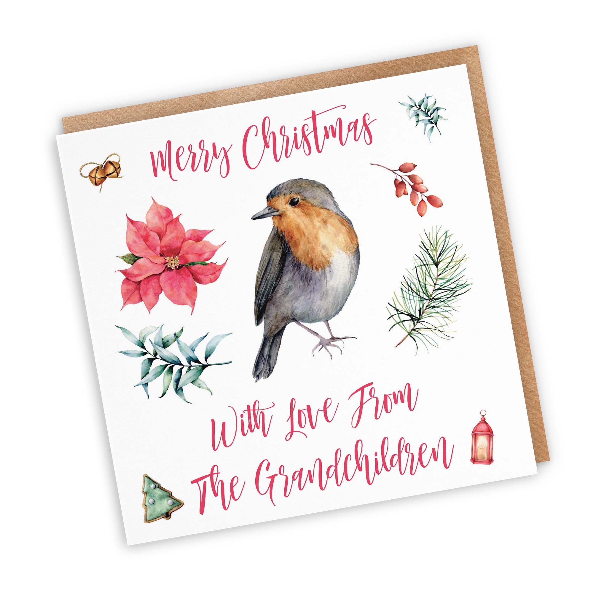 From Grandchildren Christmas Card Festive - Default Title (TH02774)