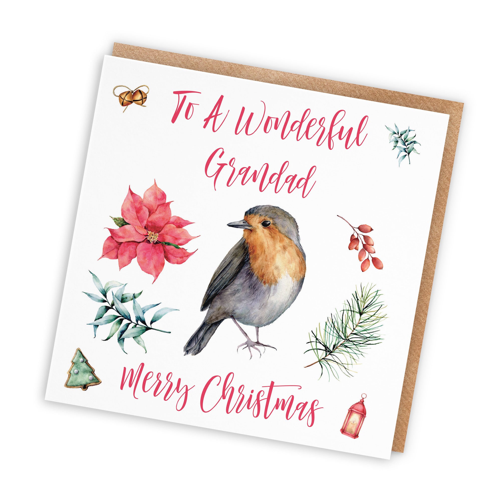 Grandad Christmas Card Festive - Default Title (TH02779)
