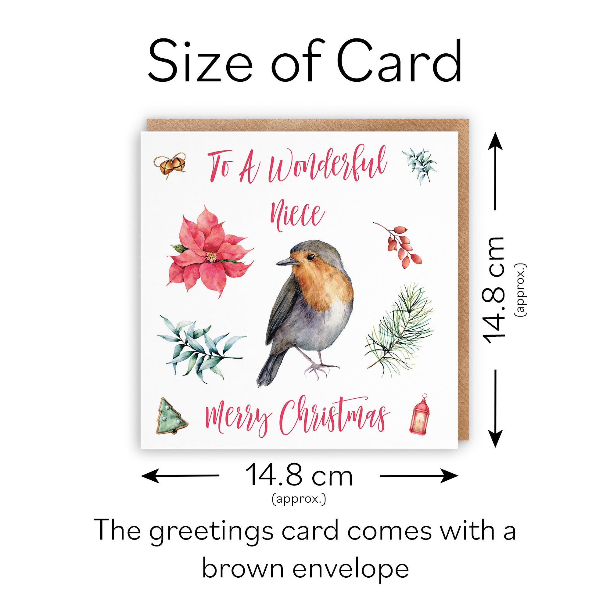 Niece Christmas Card Festive - Default Title (TH02780)