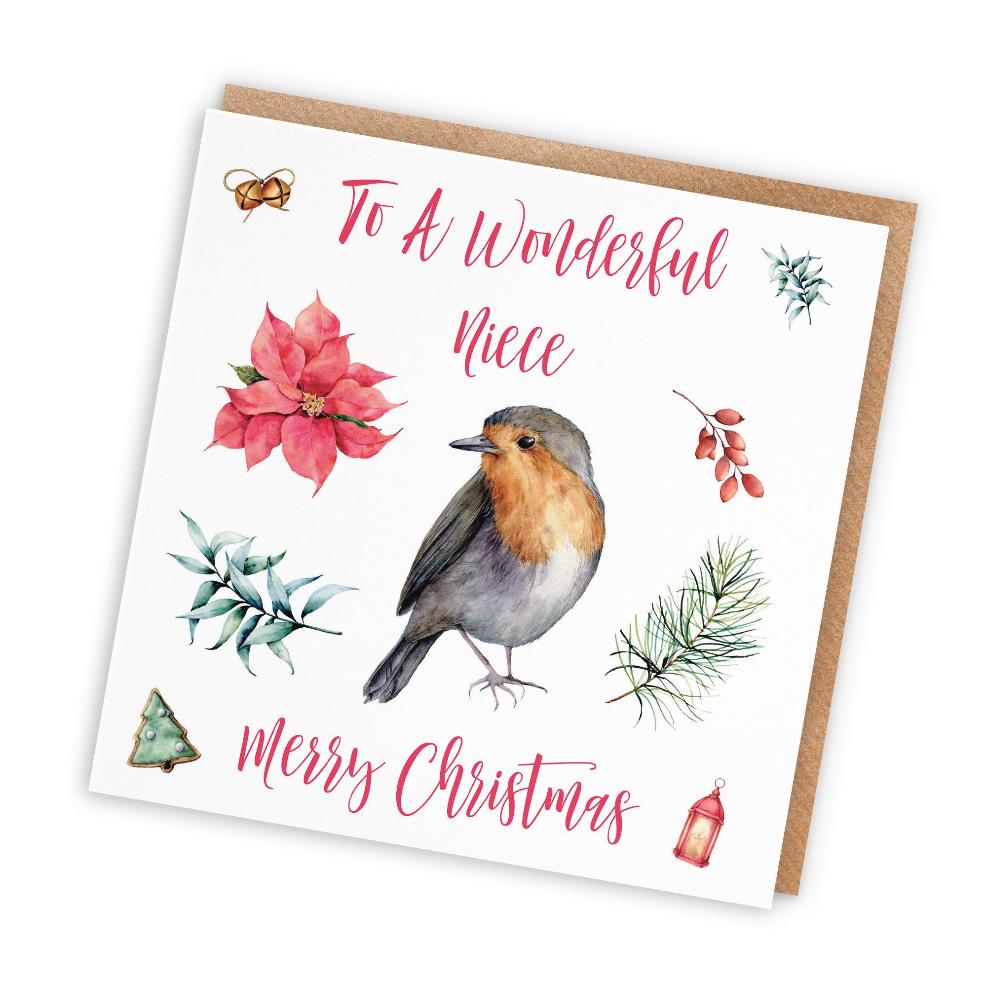 Niece Christmas Card Festive - Default Title (TH02780)