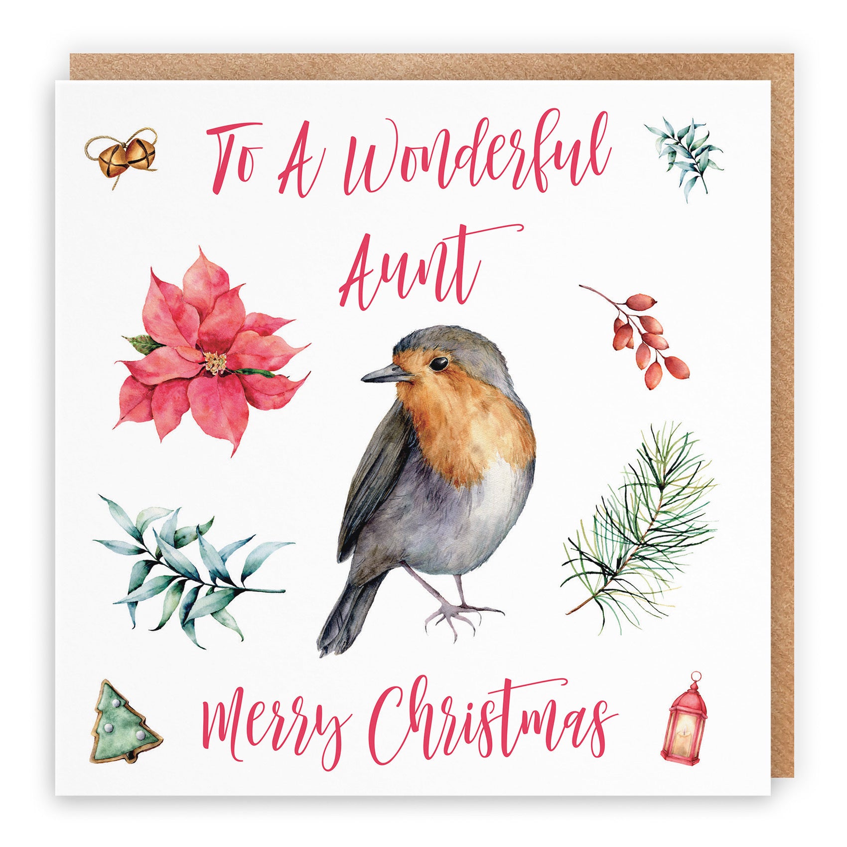 Aunt Christmas Card Festive - Default Title (TH02788)