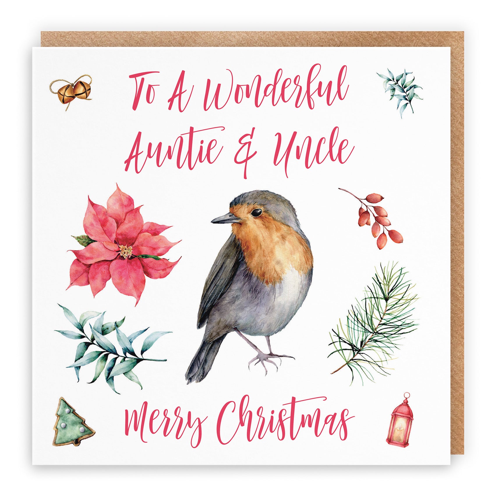 Auntie And Uncle Christmas Card Festive - Default Title (TH02790)