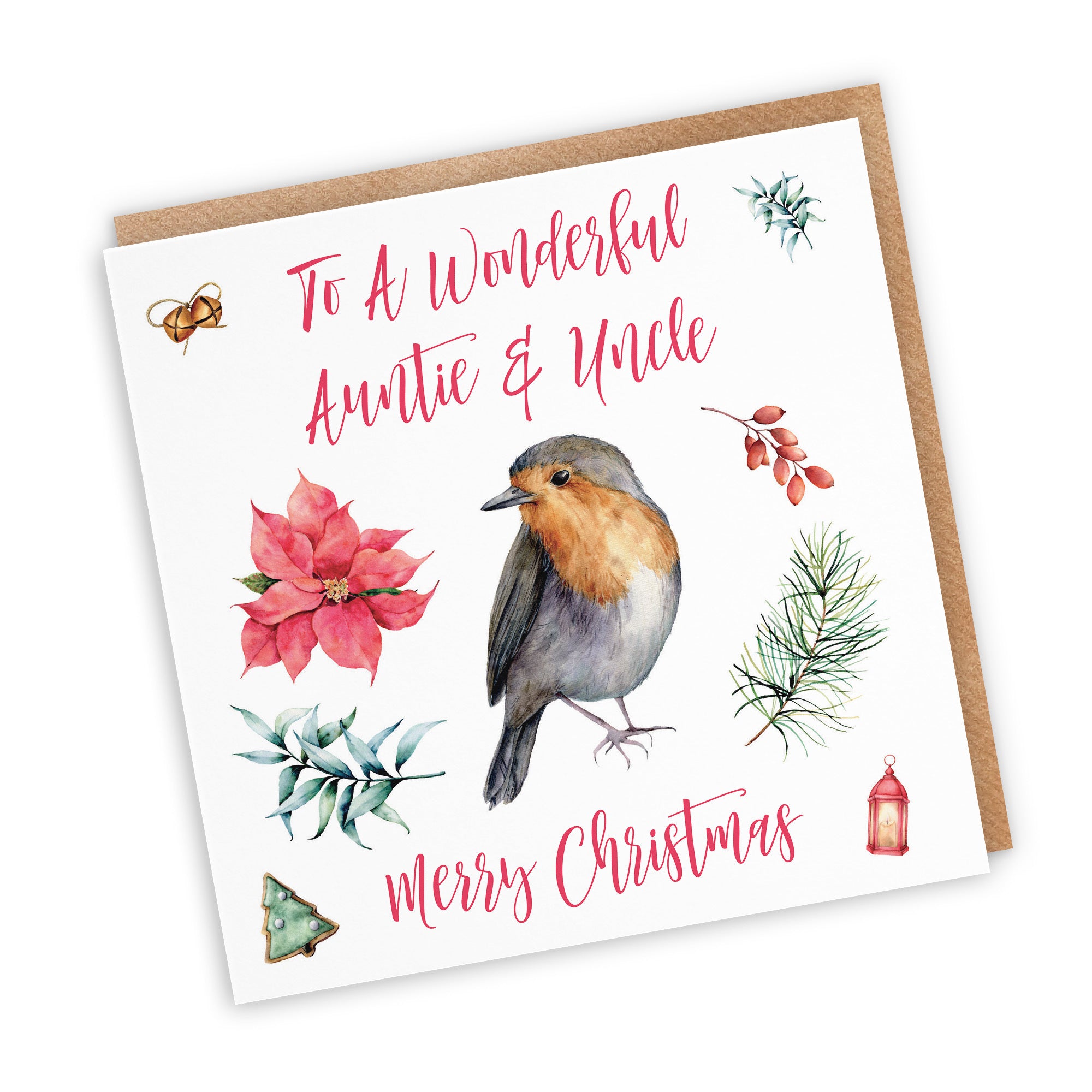 Auntie And Uncle Christmas Card Festive - Default Title (TH02790)