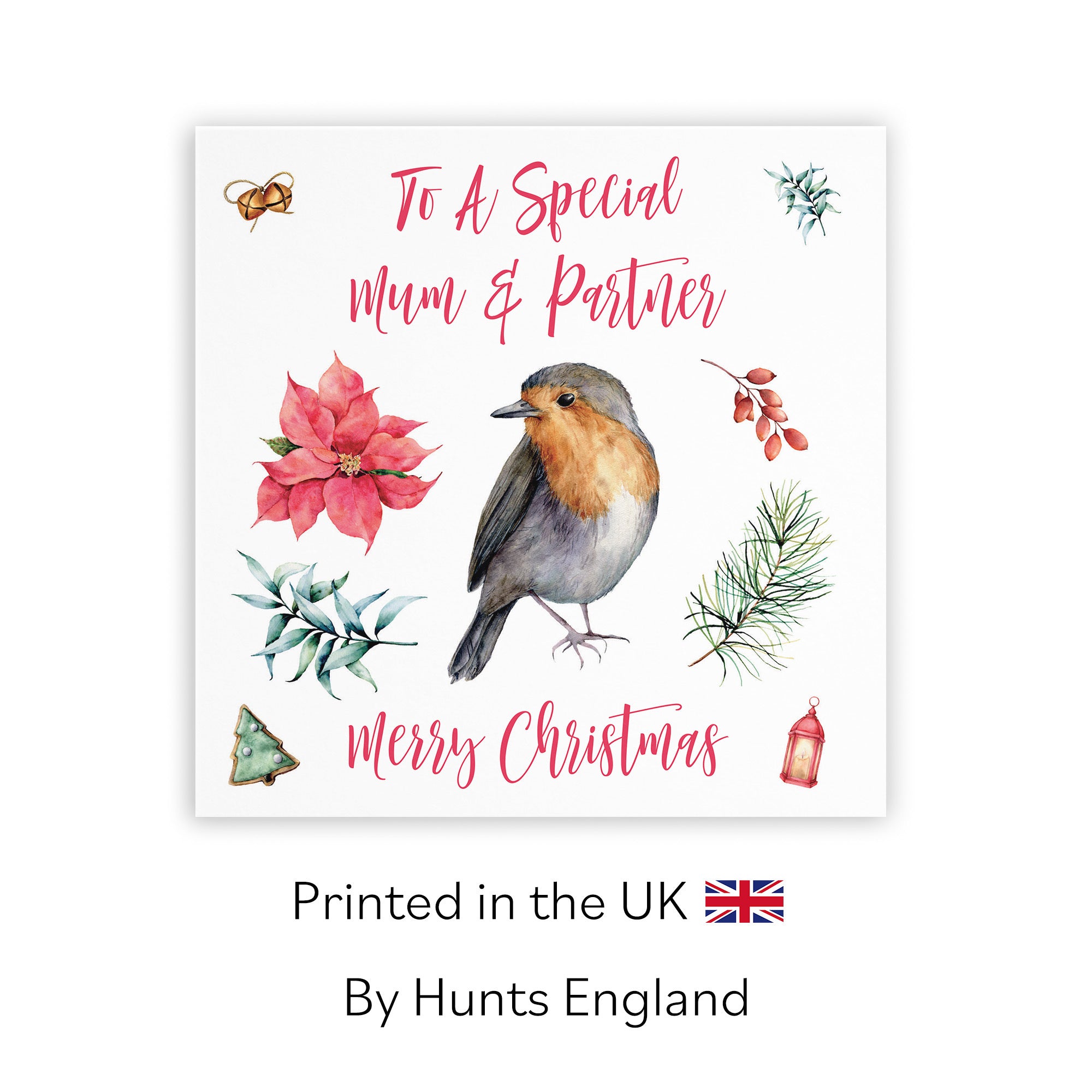 Mum And Partner Christmas Card Festive - Default Title (TH02792)