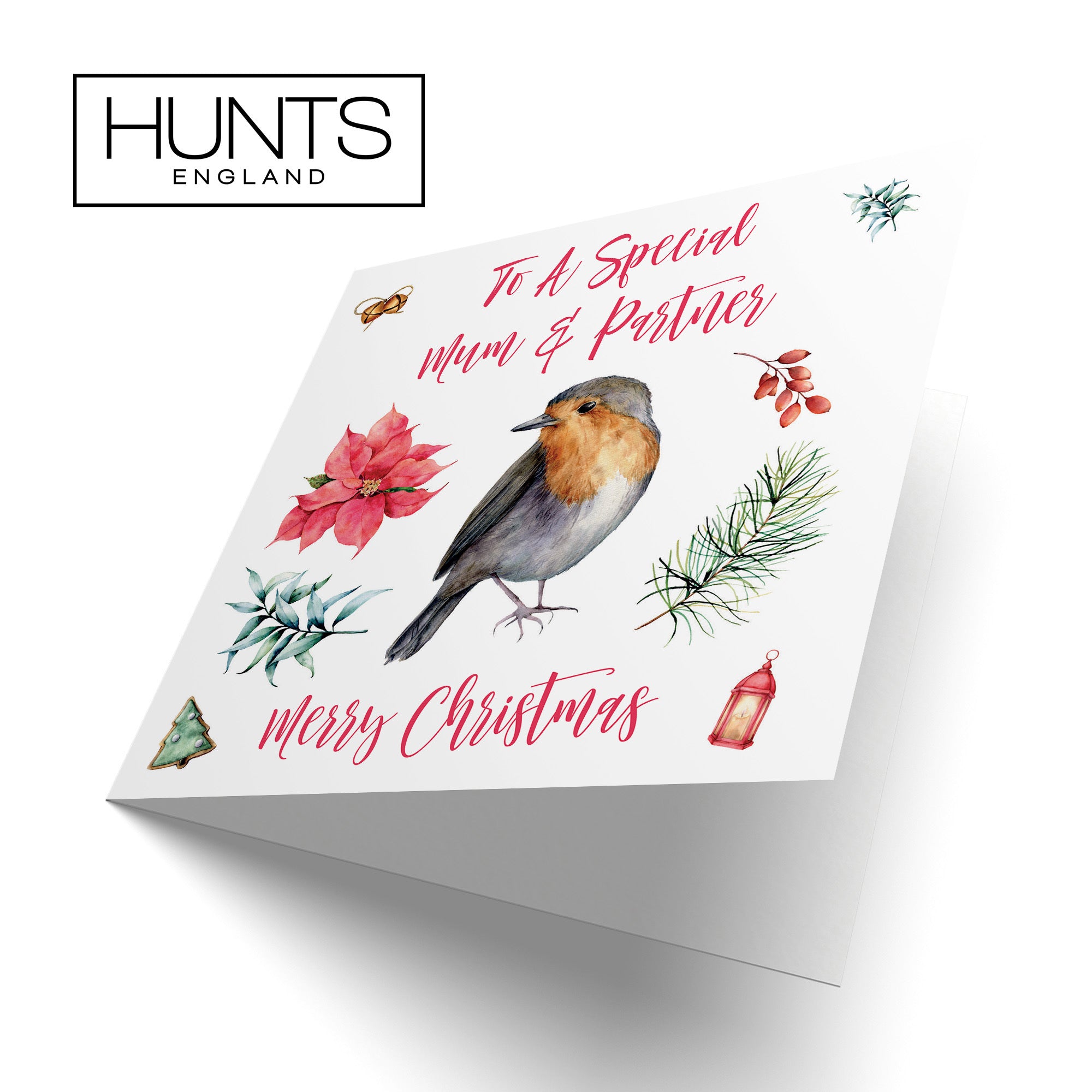 Mum And Partner Christmas Card Festive - Default Title (TH02792)