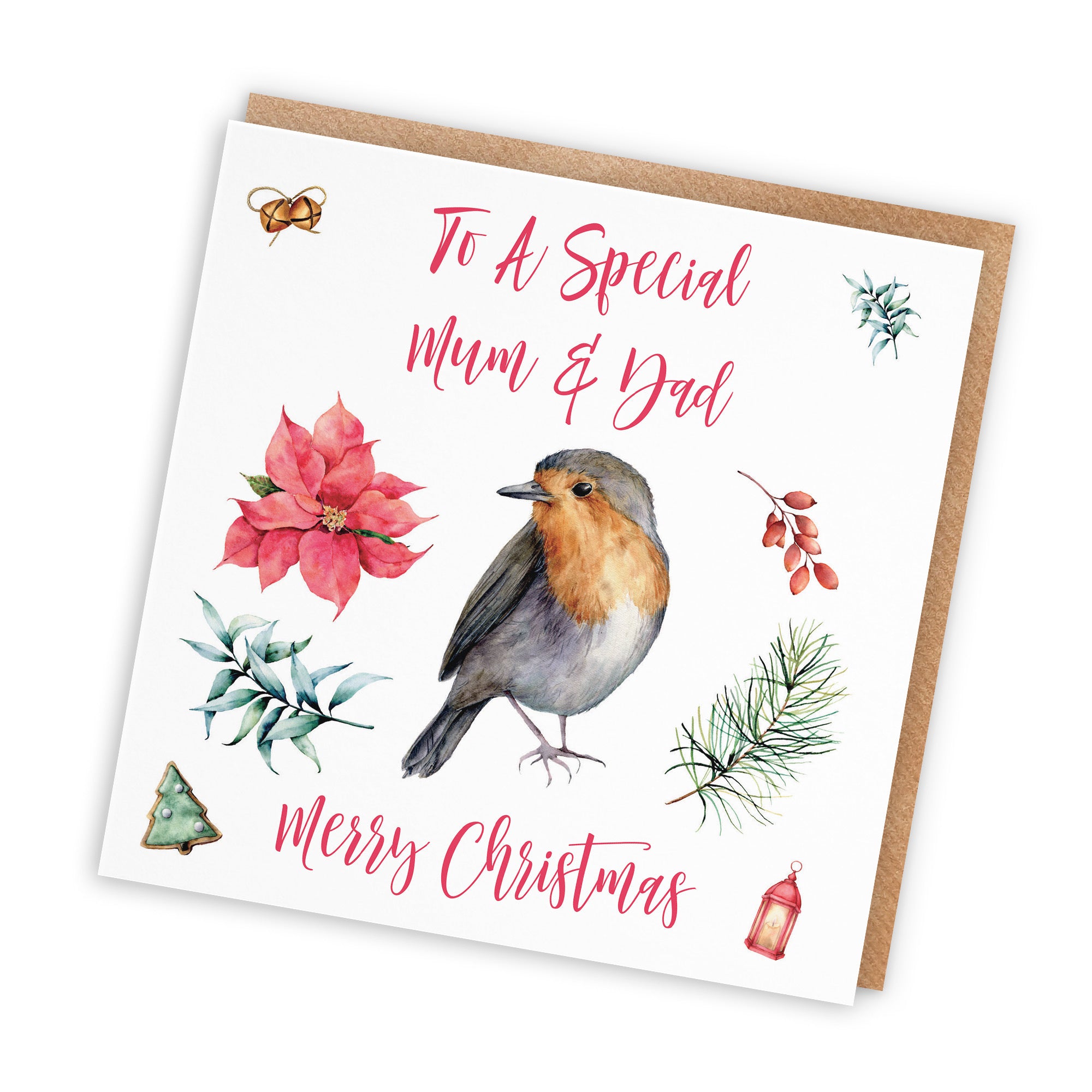 Mum And Dad Christmas Card Festive - Default Title (TH02793)