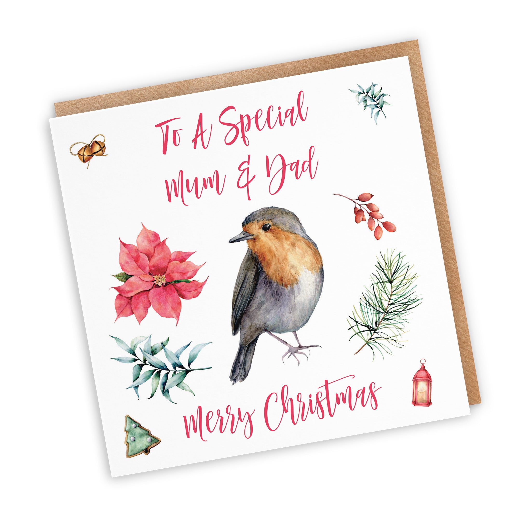 Mum And Dad Christmas Card Festive - Default Title (TH02793)