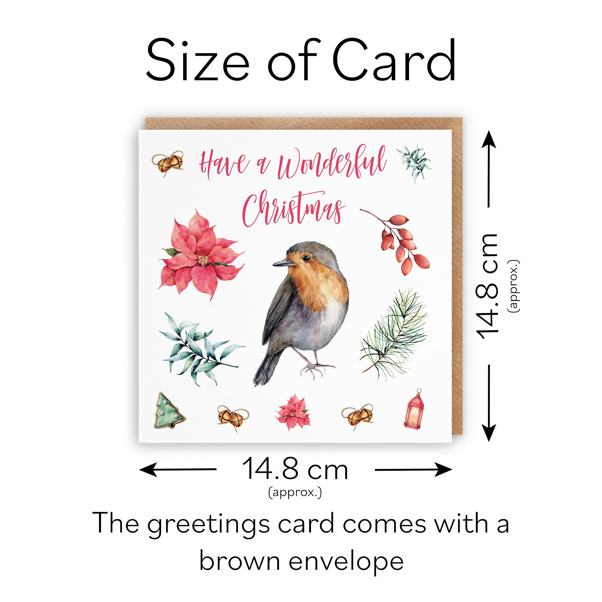 Individual Christmas Card Festive - Default Title (TH02796)