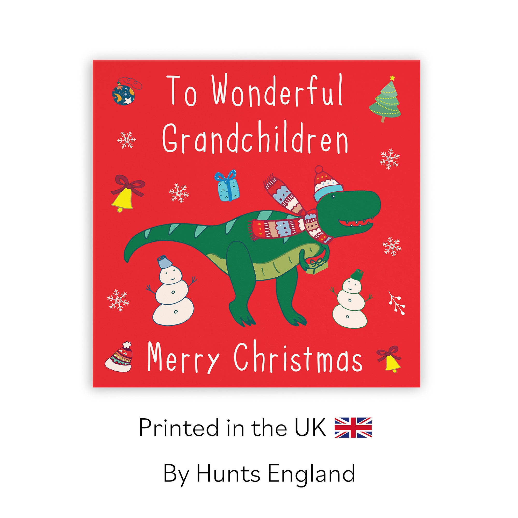 Grandchildren Christmas Card Dinosaur - Default Title (TH02797)