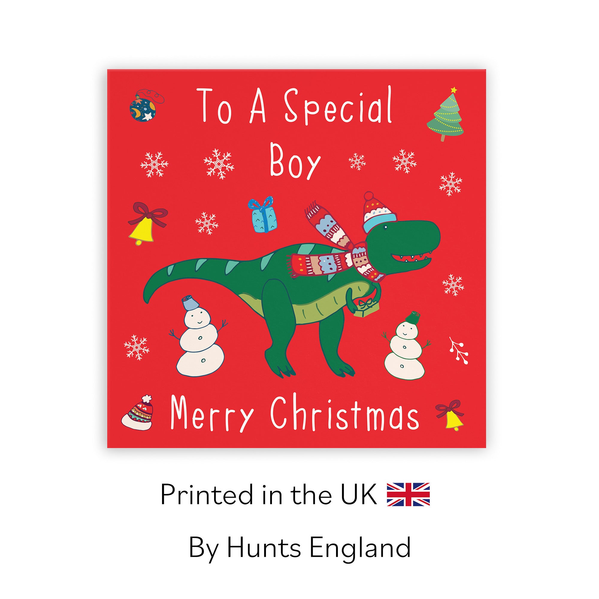 Boy Christmas Card Dinosaur - Default Title (TH02800)