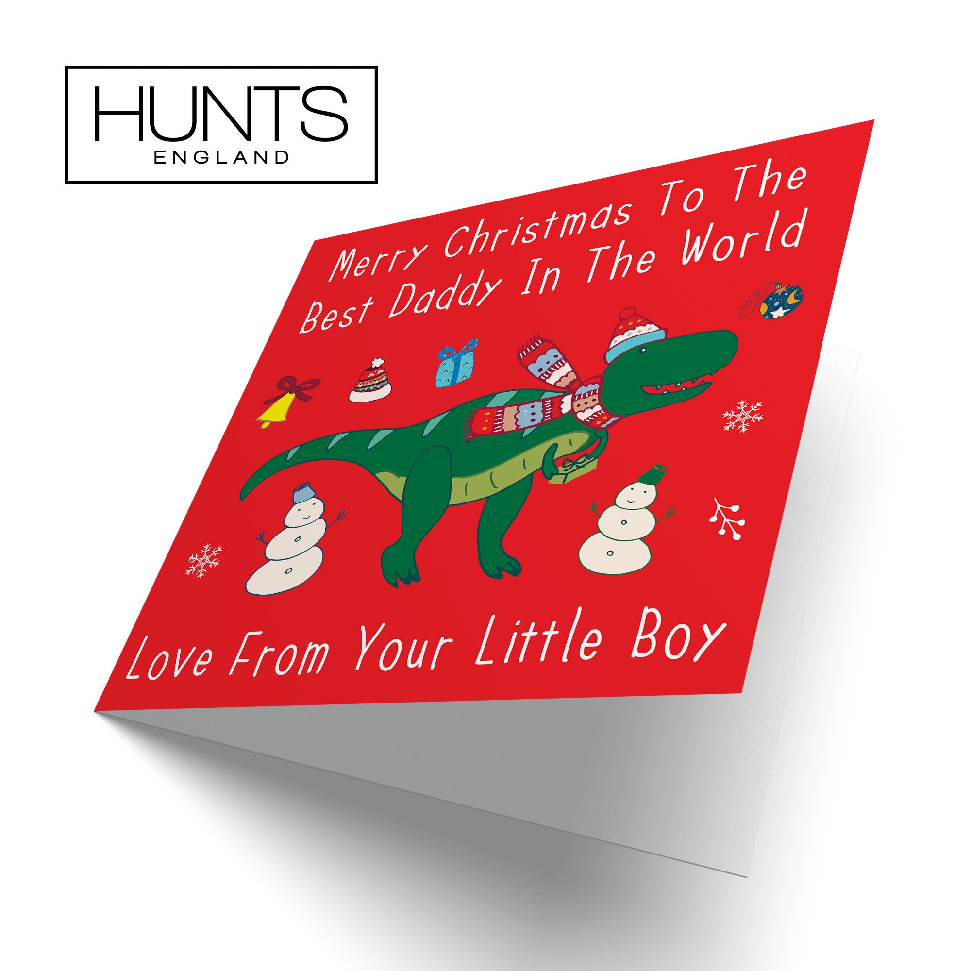 Daddy Christmas Card From Little Boy Dinosaur - Default Title (TH02802)