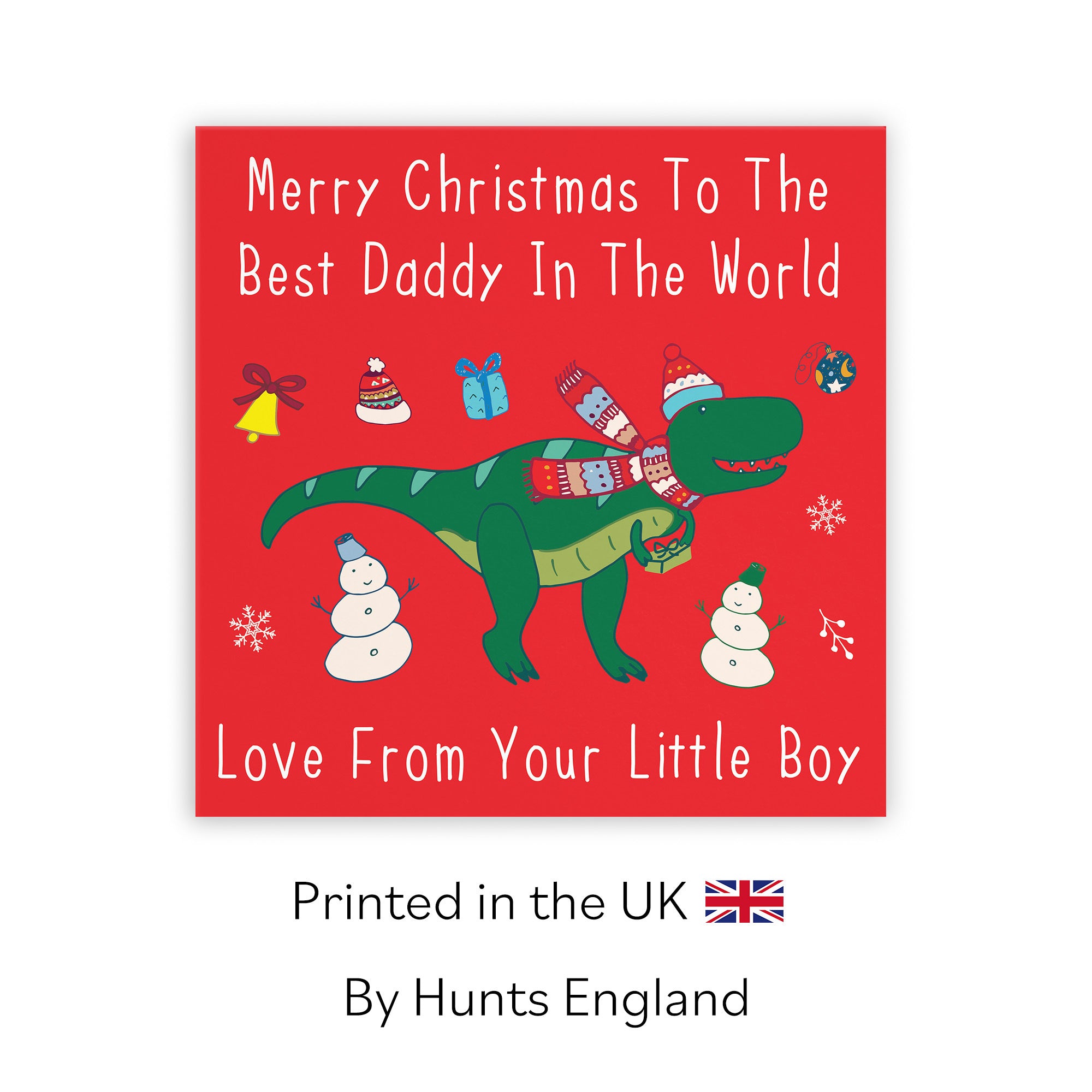 Daddy Christmas Card From Little Boy Dinosaur - Default Title (TH02802)