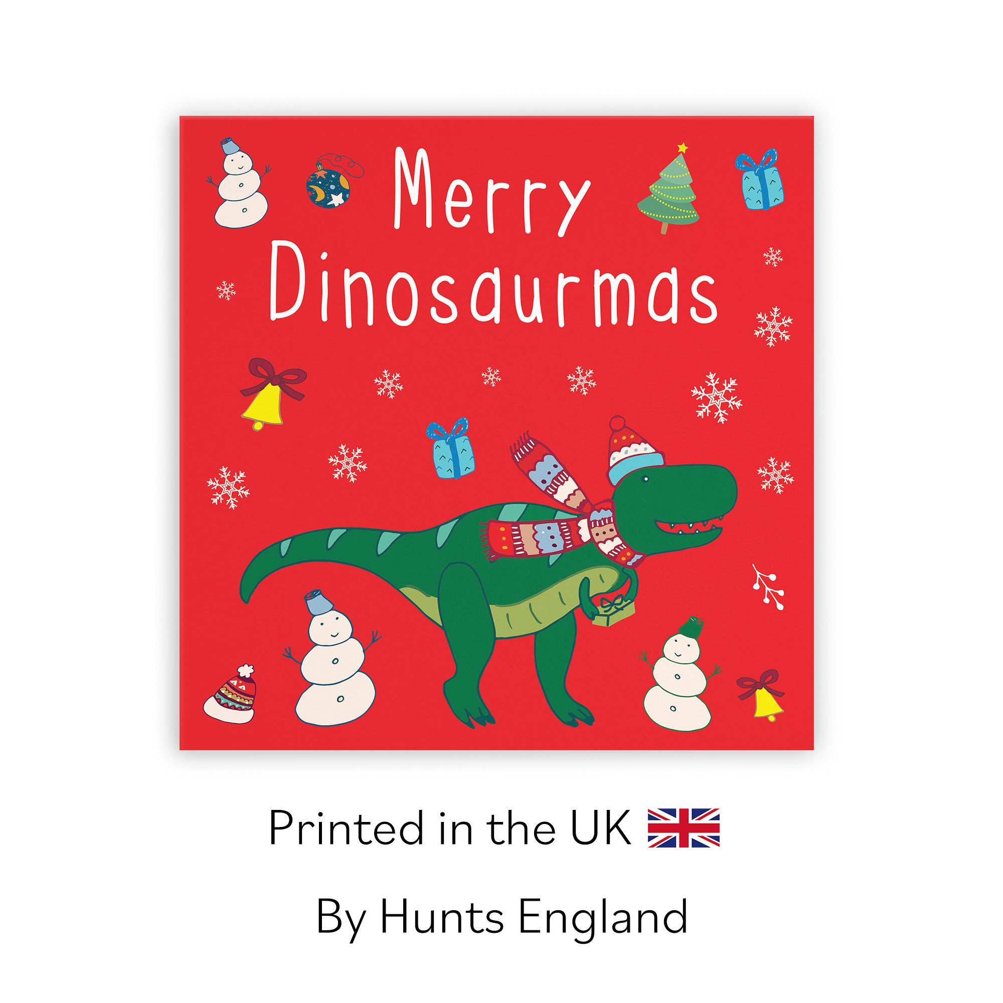 Merry Dinosaurmas Christmas Card Dinosaur - Default Title (TH02803)
