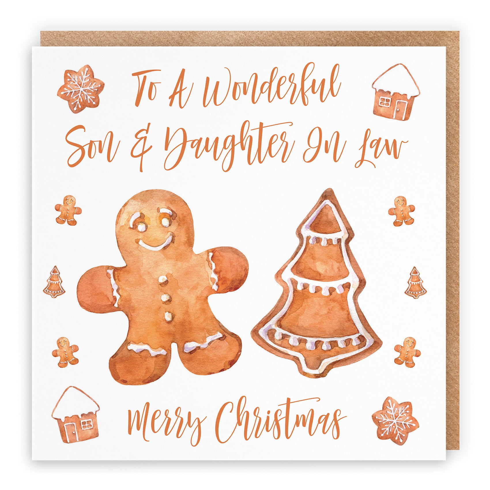 Son And Daughter In Law Christmas Card Gingerbread - Default Title (TH02804)