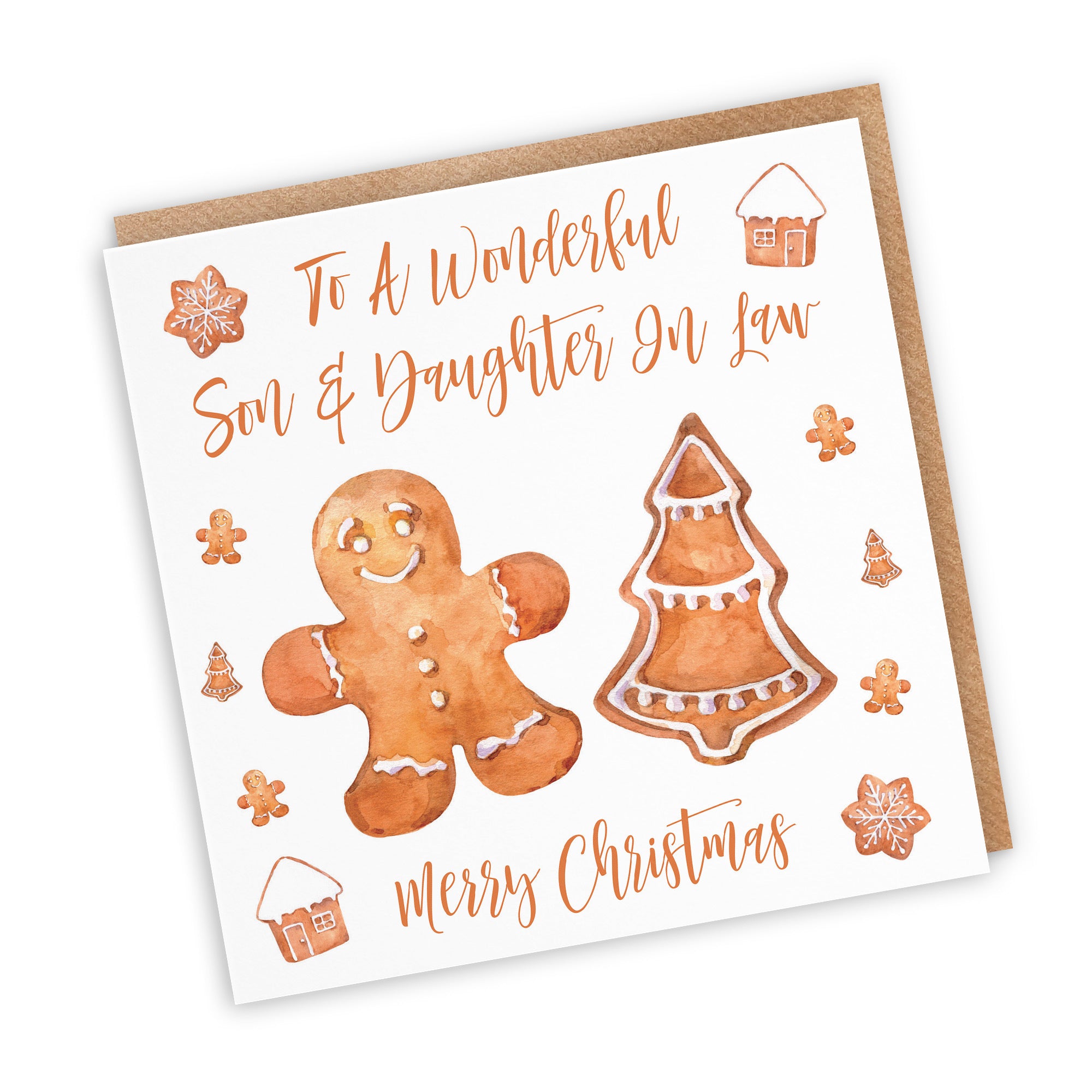 Son And Daughter In Law Christmas Card Gingerbread - Default Title (TH02804)