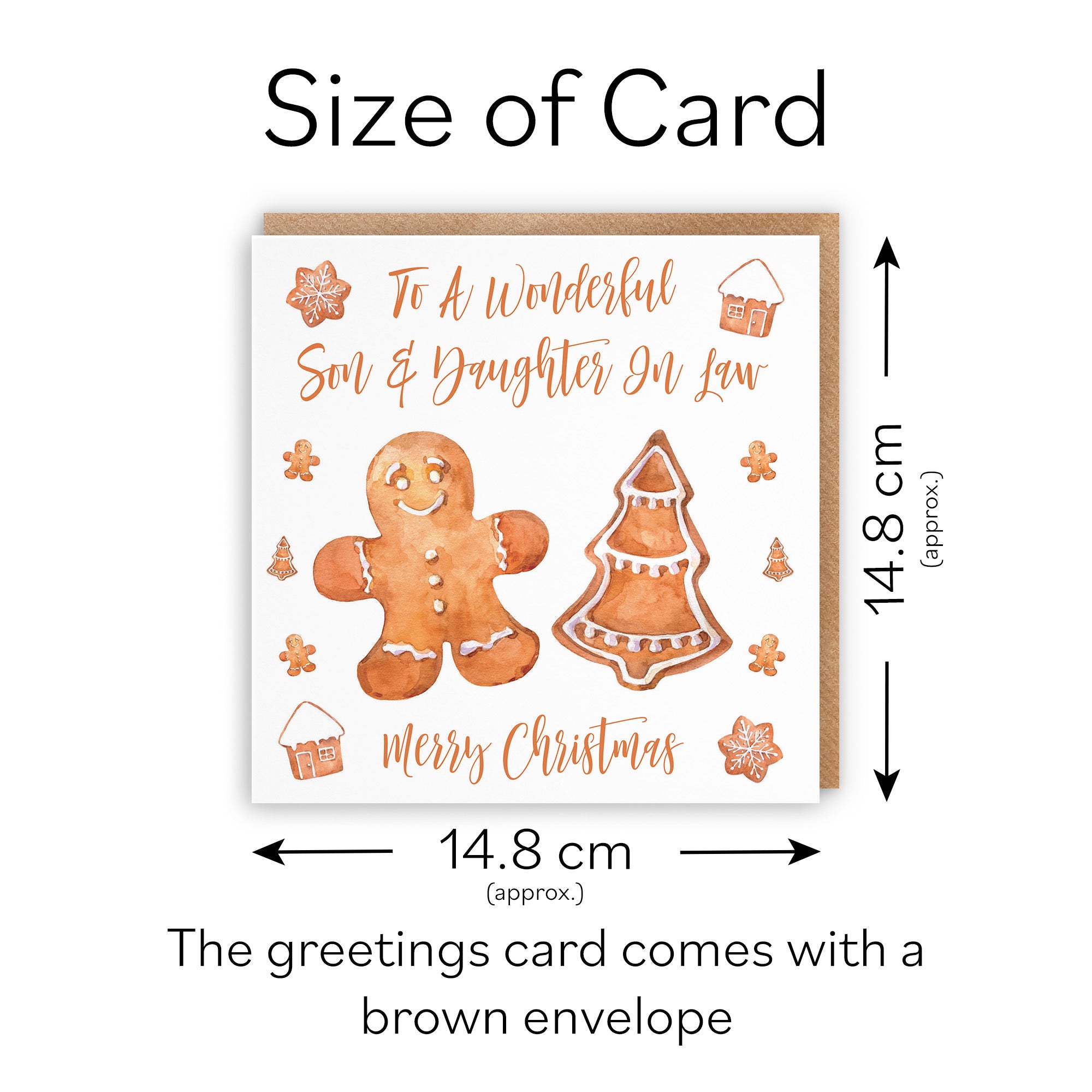 Son And Daughter In Law Christmas Card Gingerbread - Default Title (TH02804)