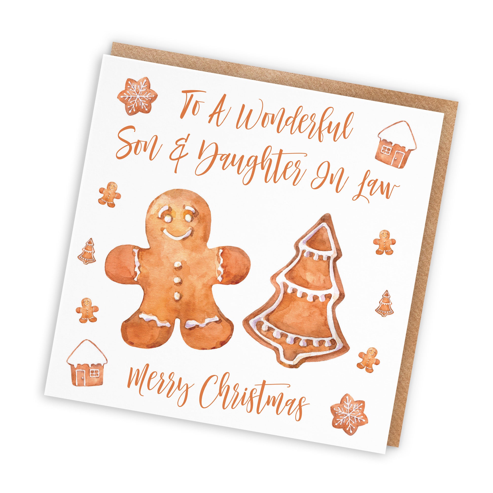 Son And Daughter In Law Christmas Card Gingerbread - Default Title (TH02804)