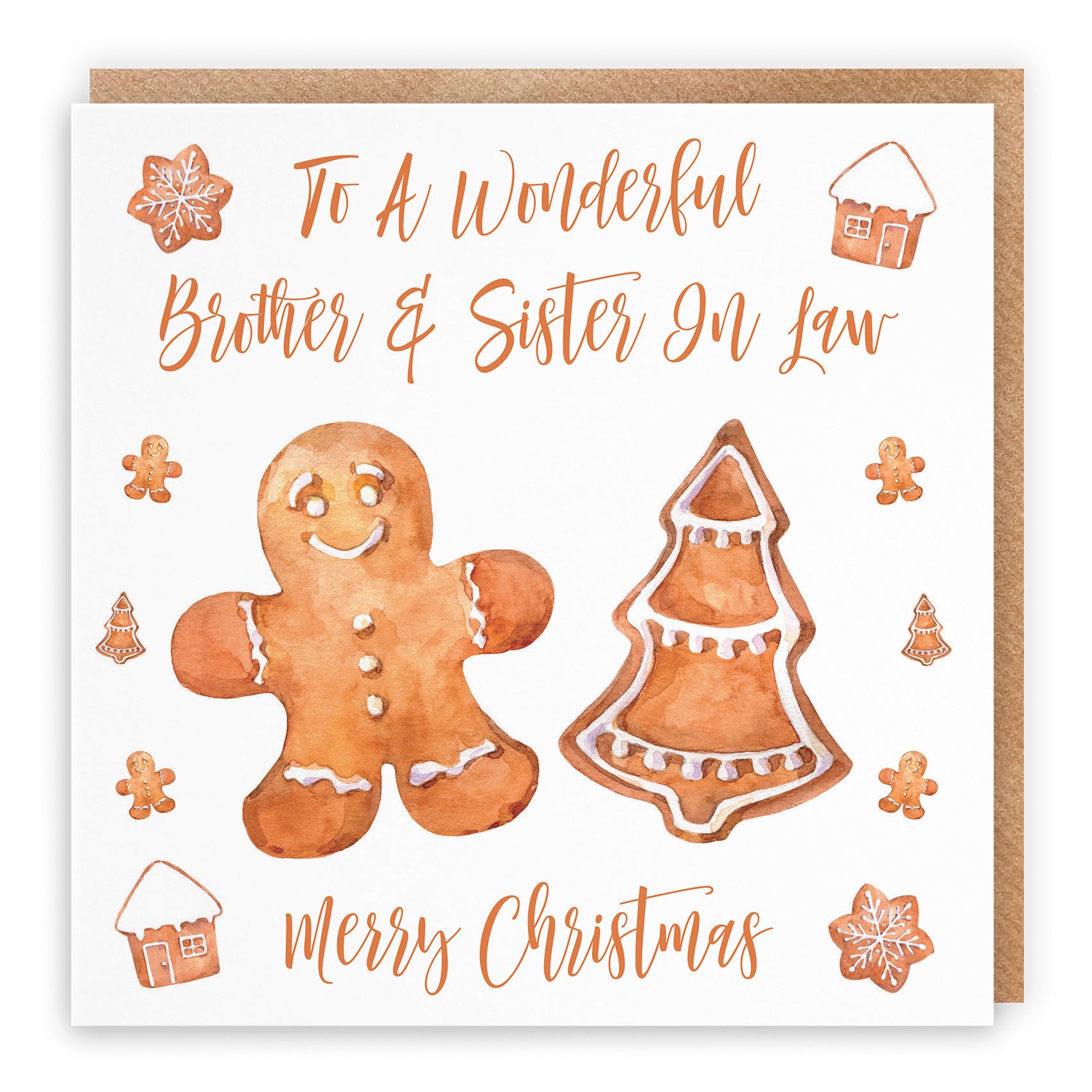 Brother And Sister In Law Christmas Card Gingerbread - Default Title (TH02806)