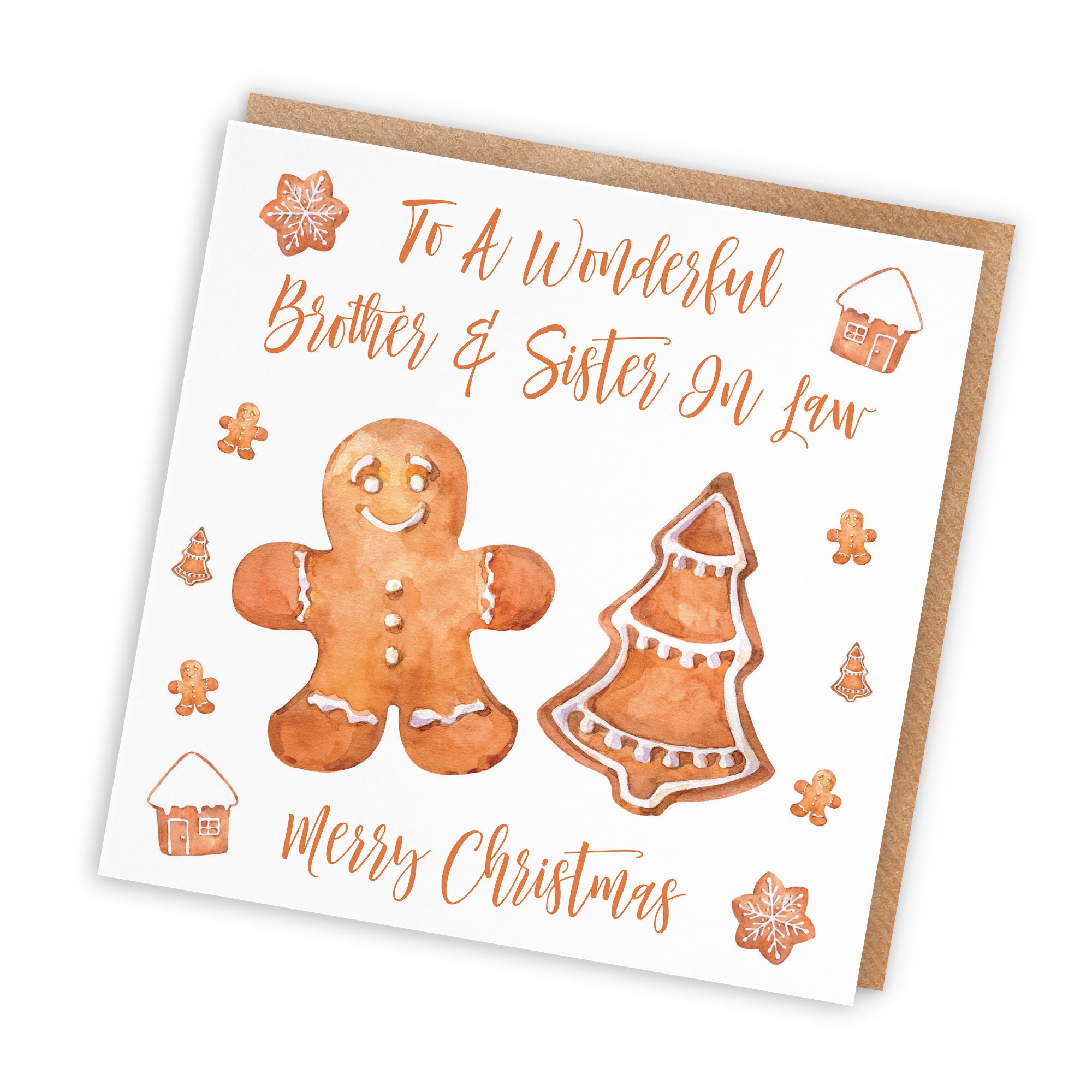 Brother And Sister In Law Christmas Card Gingerbread - Default Title (TH02806)