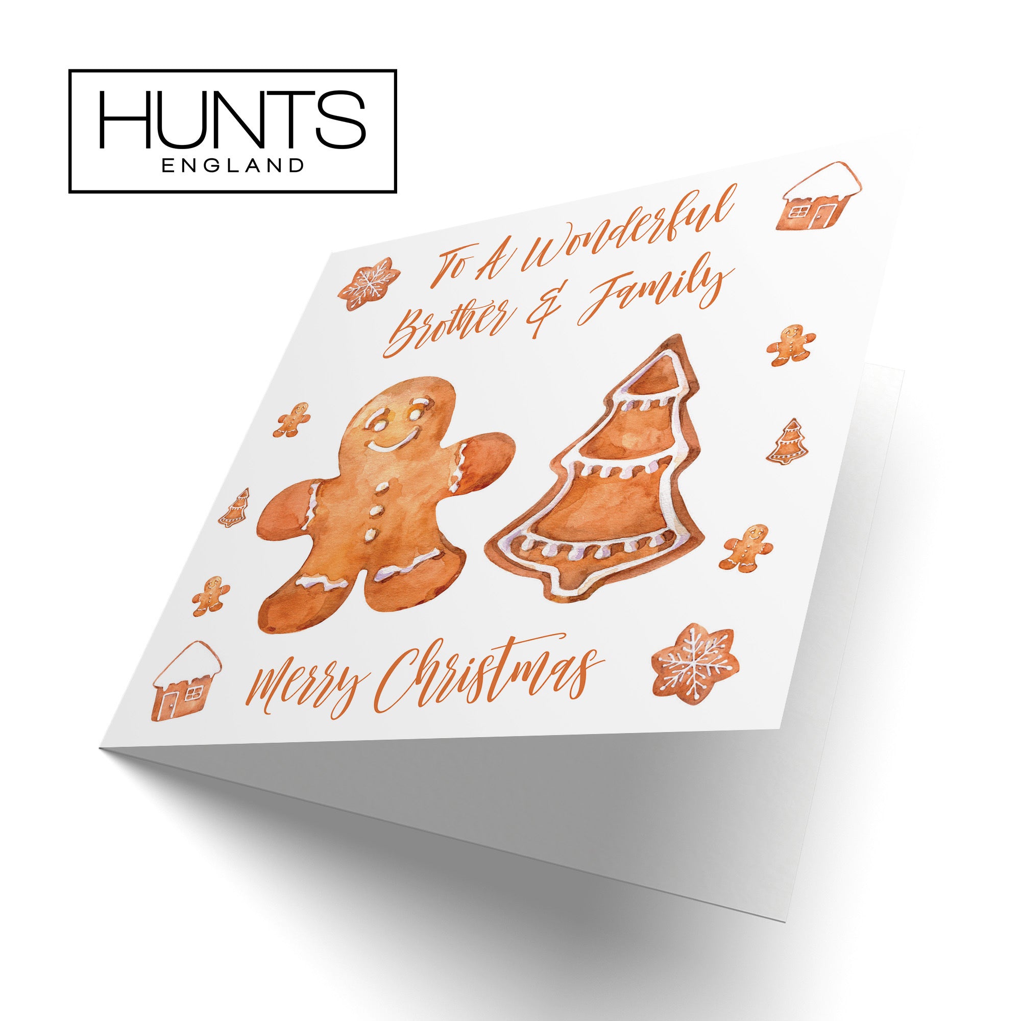 Brother And Family Christmas Card Gingerbread - Default Title (TH02807)