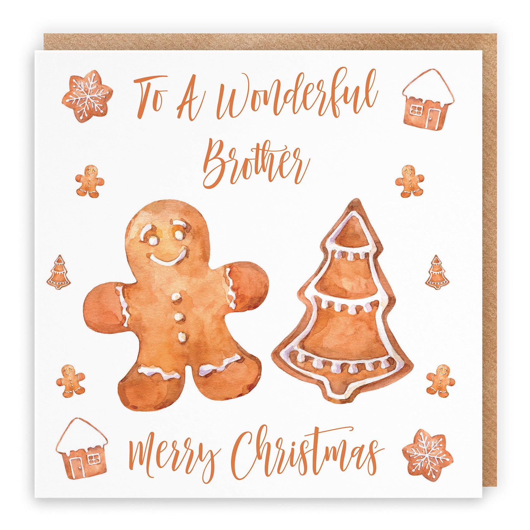 Brother Christmas Card Gingerbread - Default Title (TH02809)