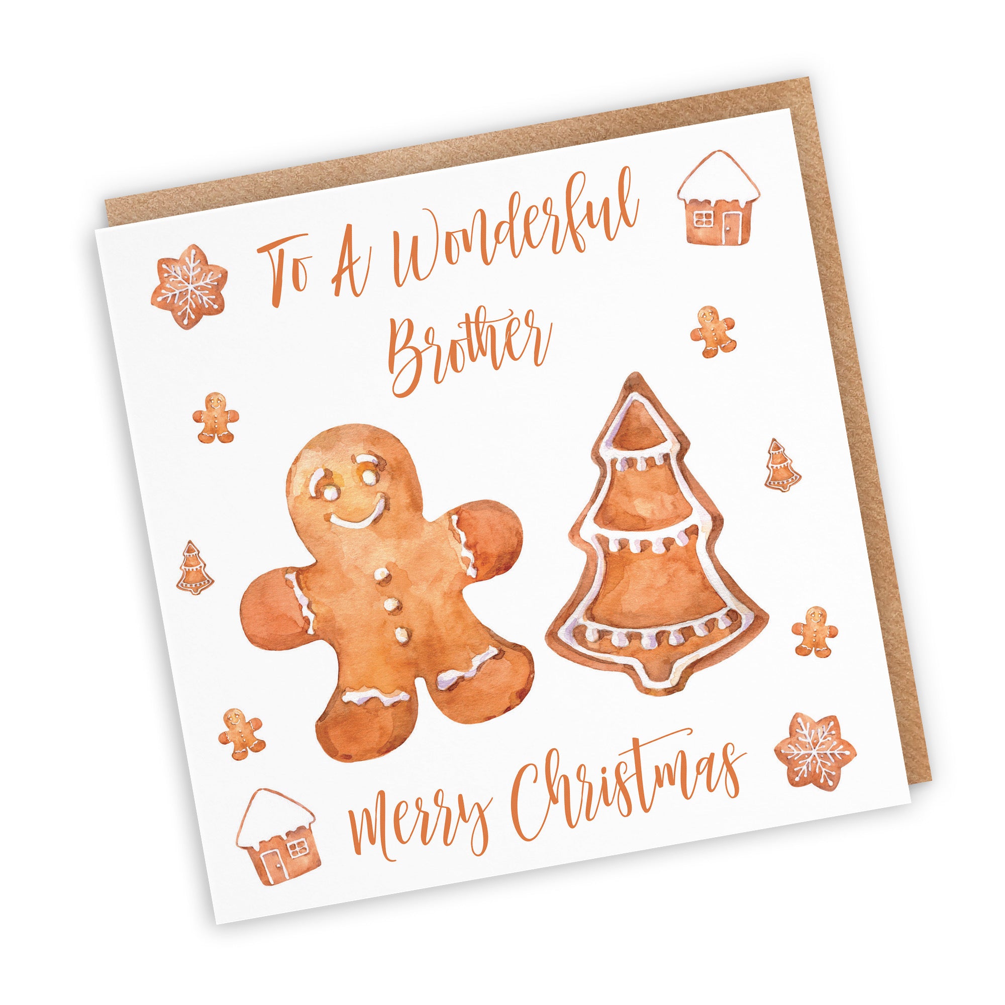 Brother Christmas Card Gingerbread - Default Title (TH02809)