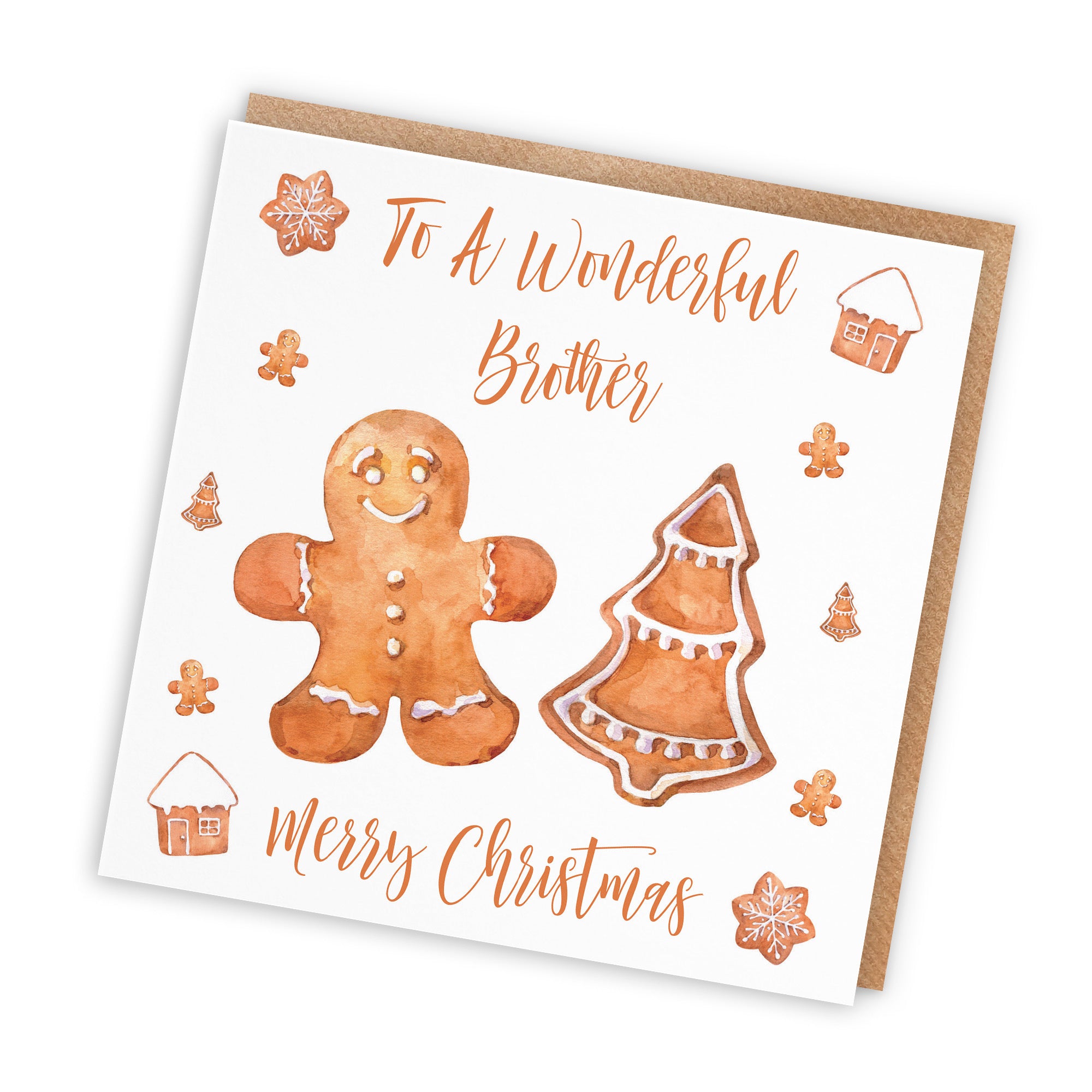 Brother Christmas Card Gingerbread - Default Title (TH02809)