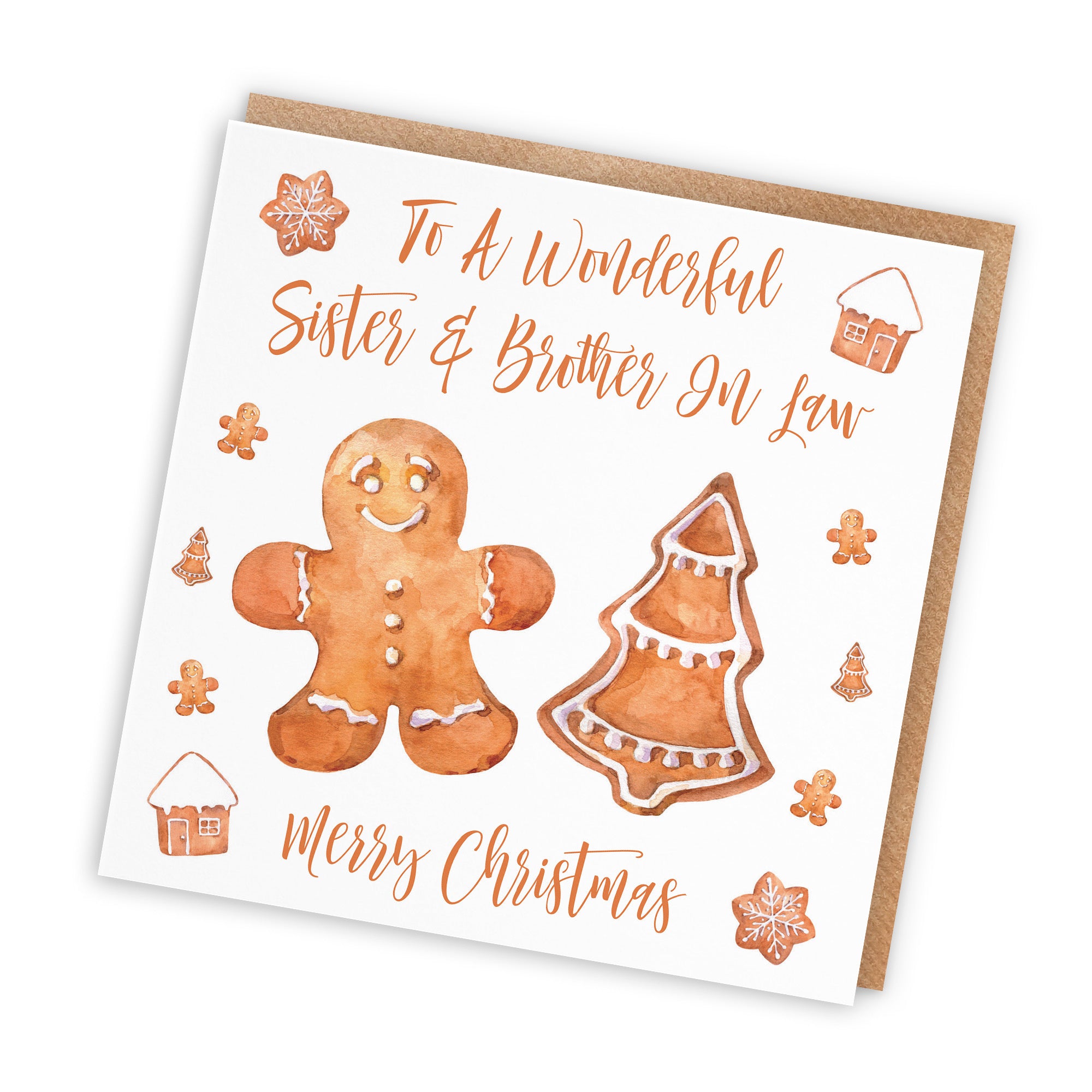 Sister And Brother In Law Christmas Card Gingerbread - Default Title (TH02811)