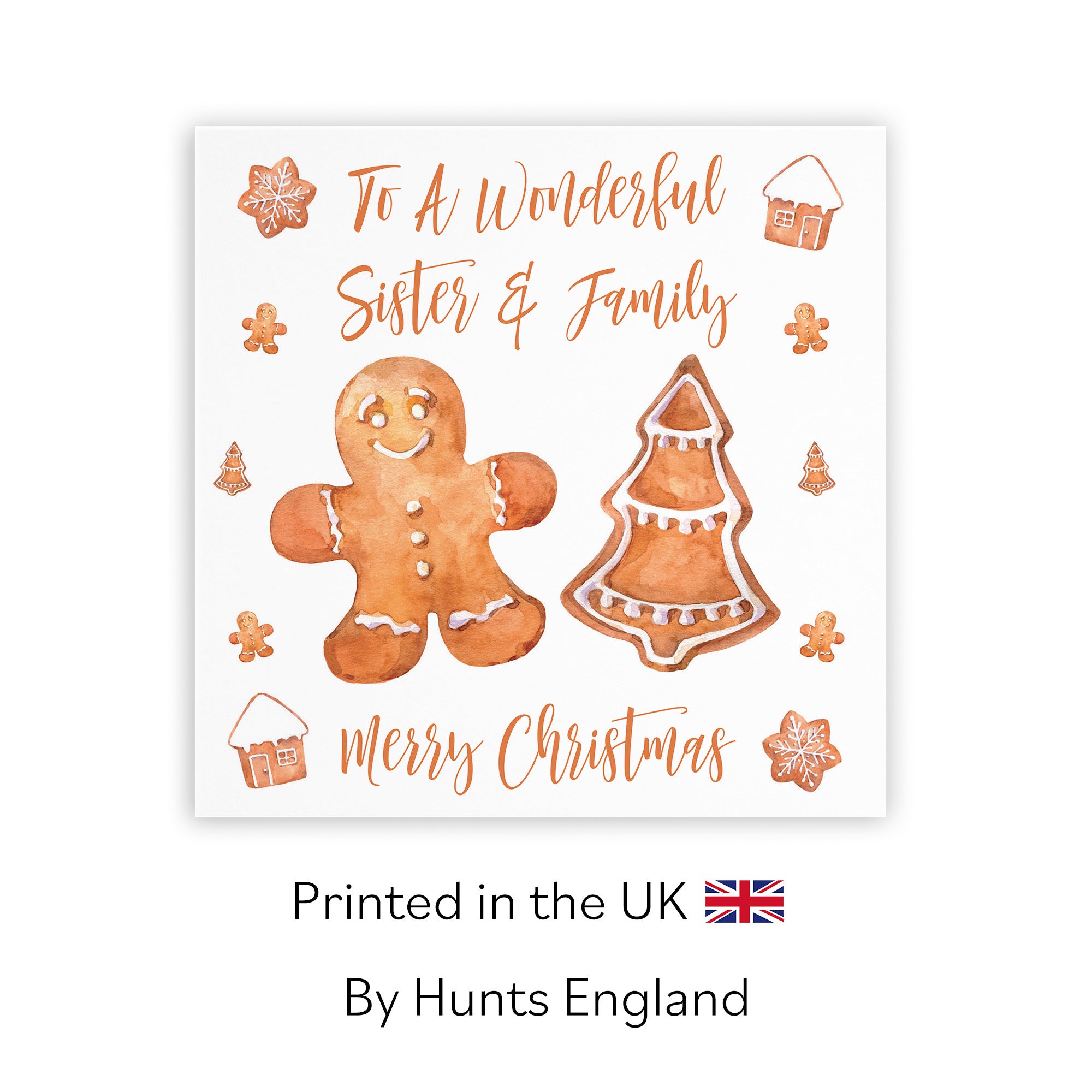 Sister And Family Christmas Card Gingerbread - Default Title (TH02812)