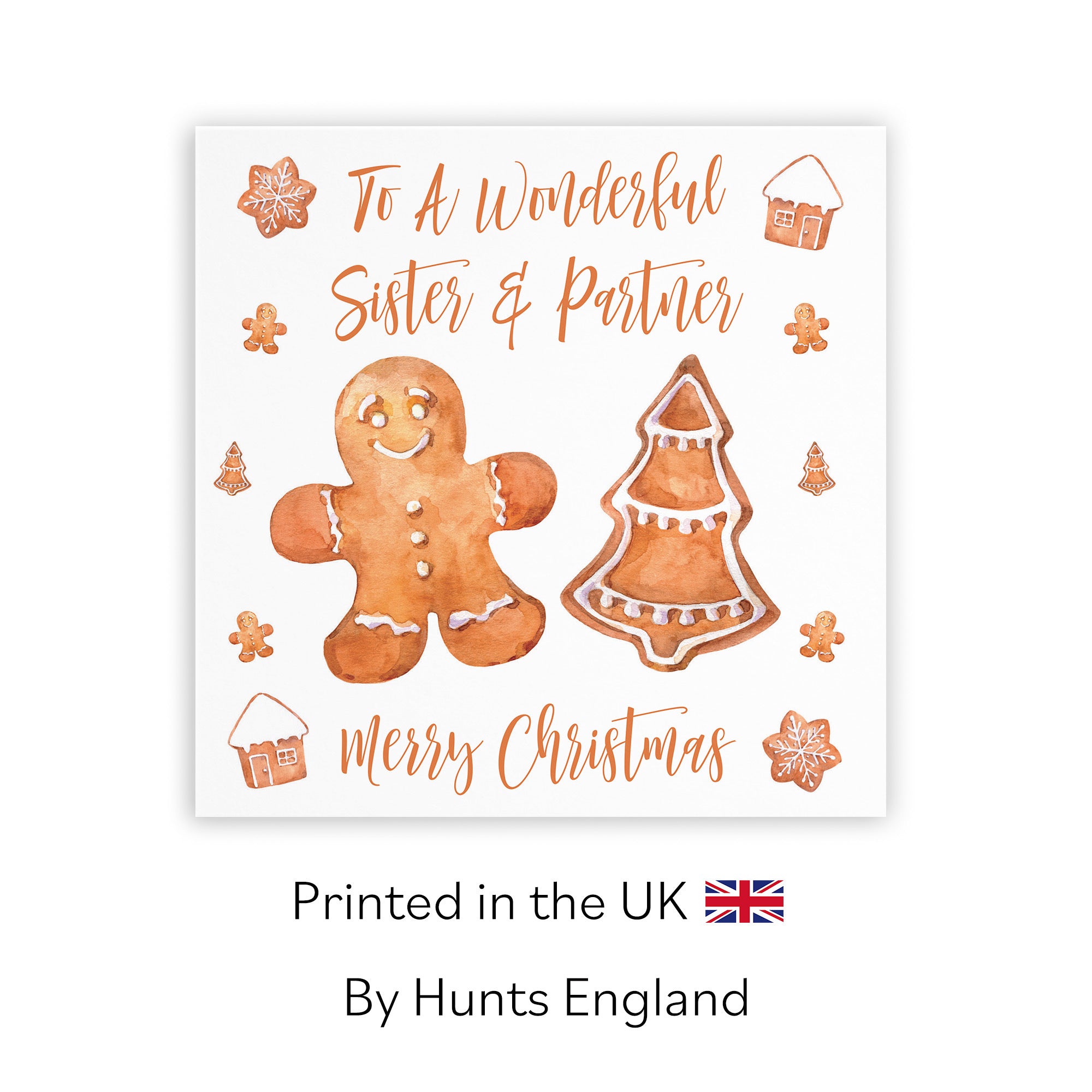 Sister And Partner Christmas Card Gingerbread - Default Title (TH02813)