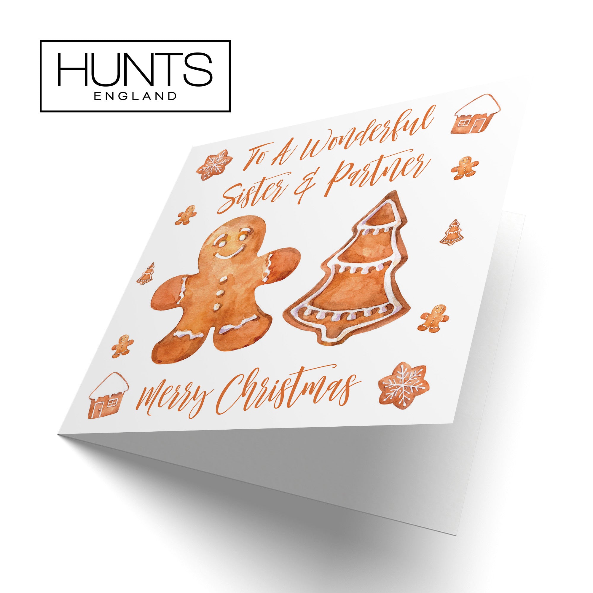 Sister And Partner Christmas Card Gingerbread - Default Title (TH02813)
