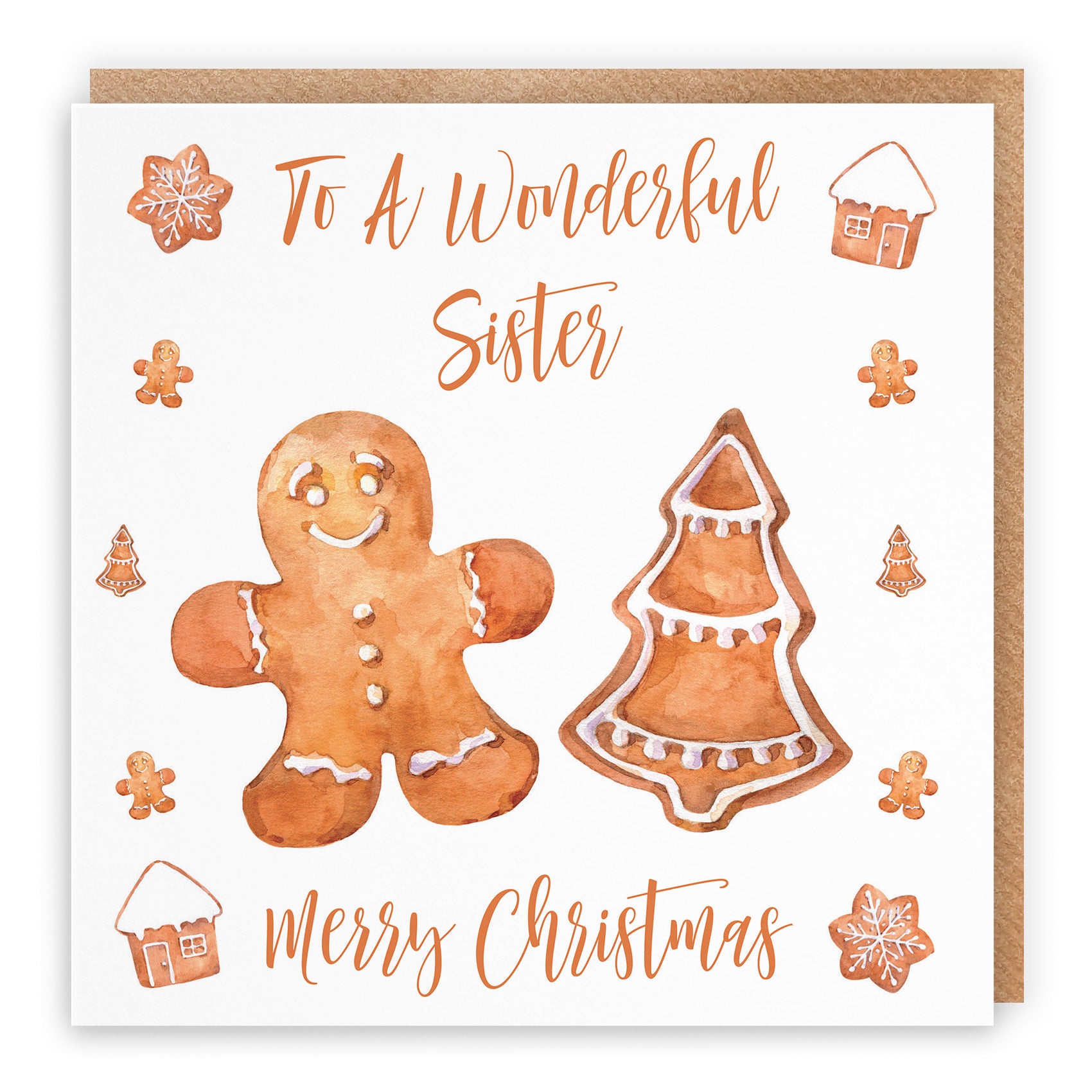 Sister Christmas Card Gingerbread - Default Title (TH02814)