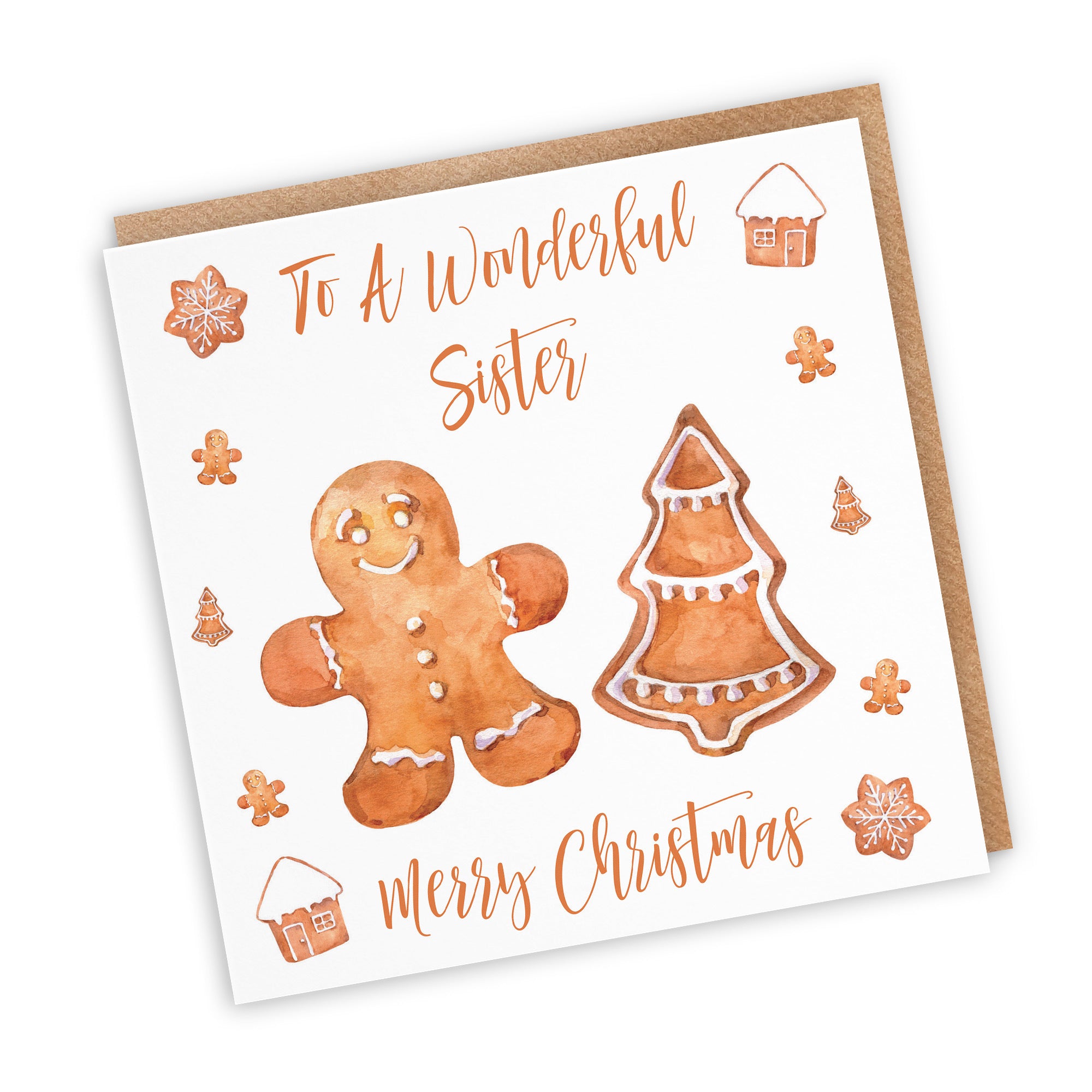 Sister Christmas Card Gingerbread - Default Title (TH02814)