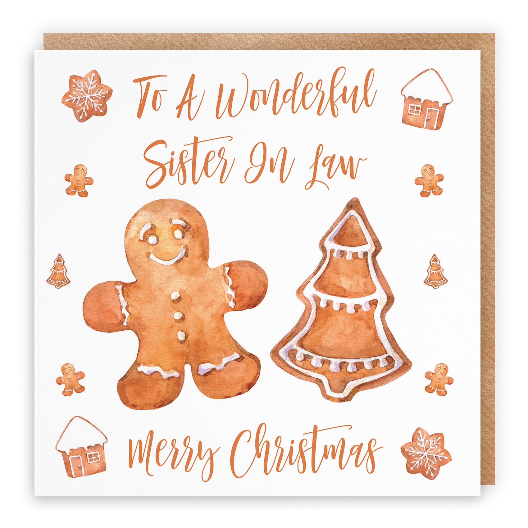 Sister In Law Christmas Card Gingerbread - Default Title (TH02815)