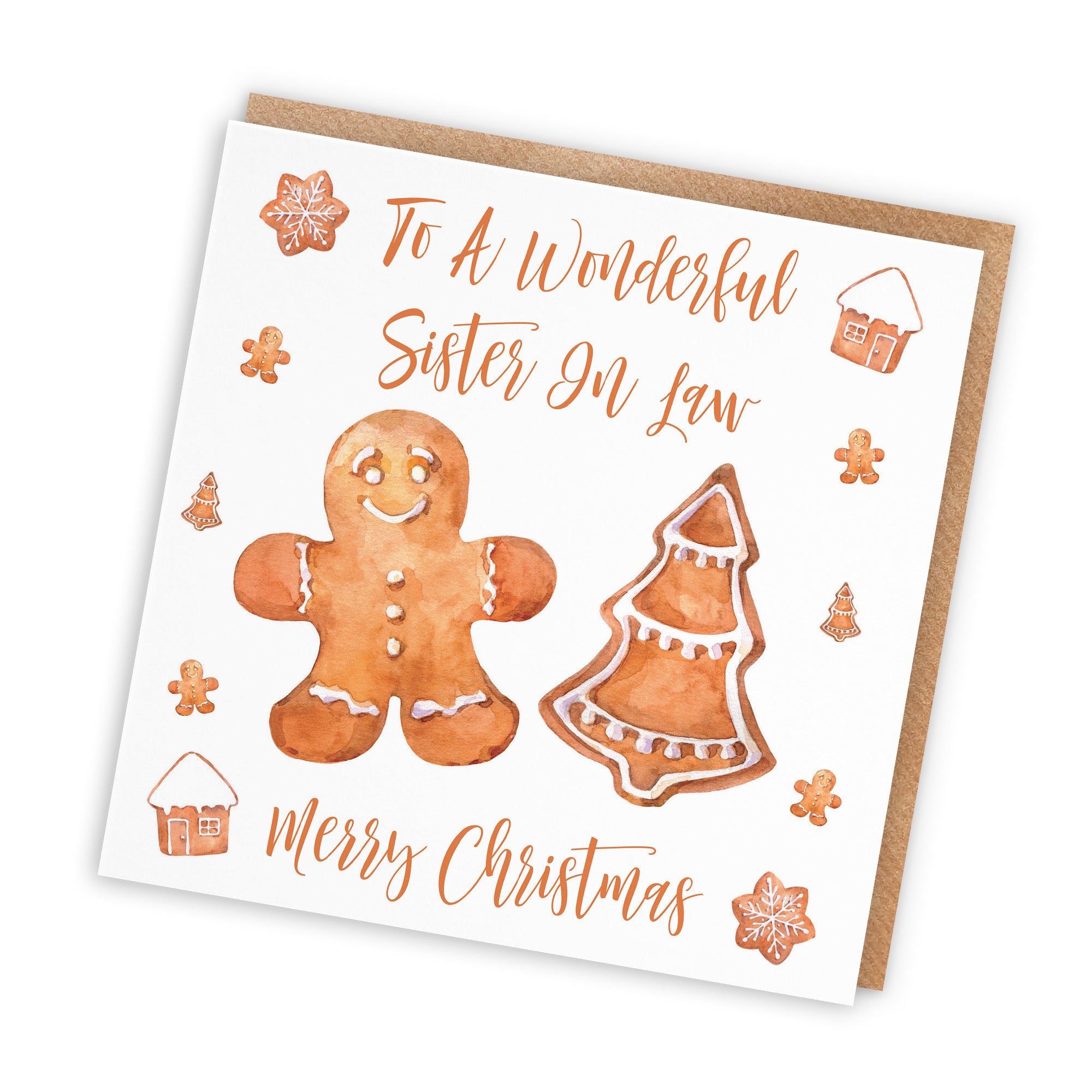 Sister In Law Christmas Card Gingerbread - Default Title (TH02815)